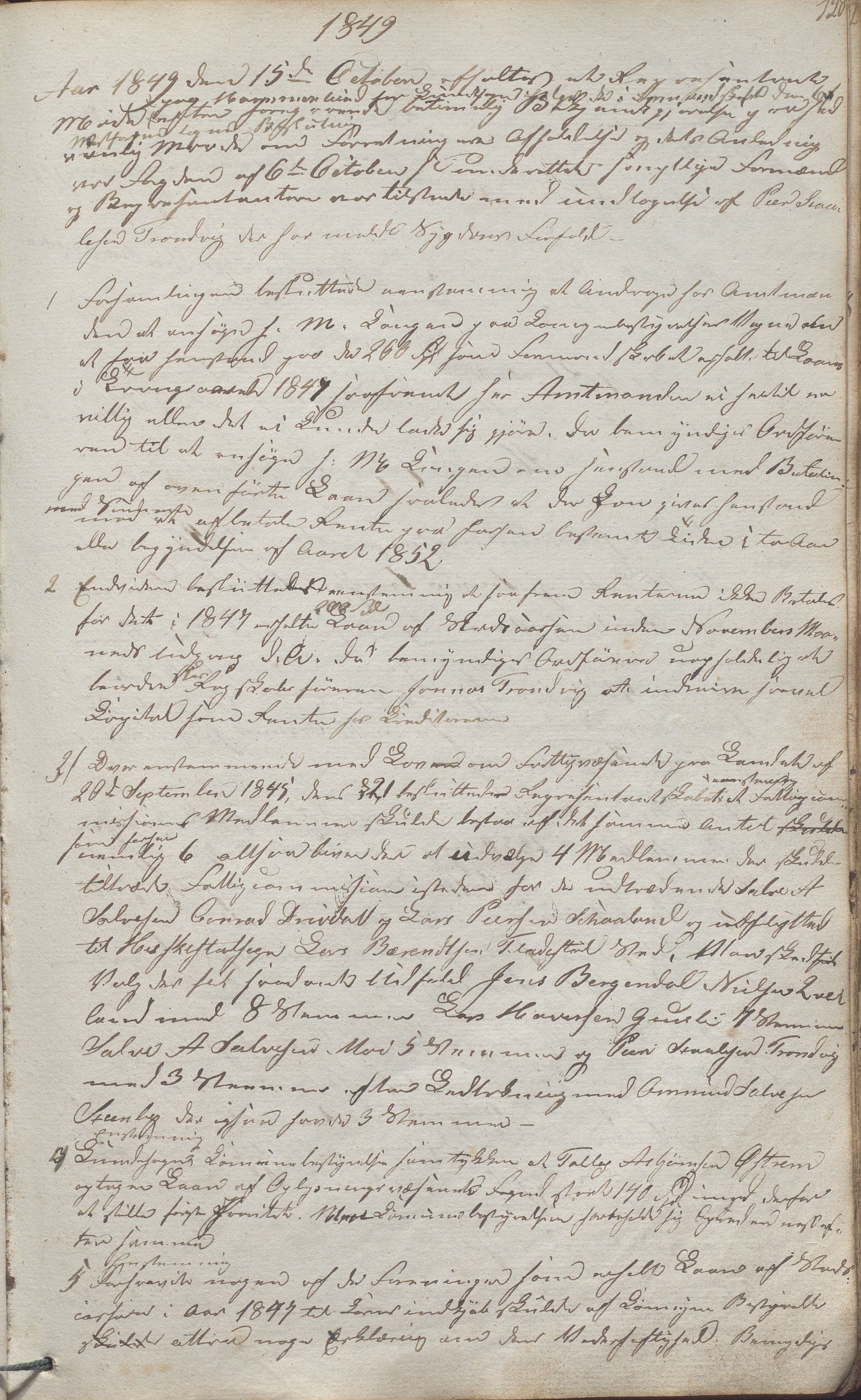 Lund kommune - Formannskapet/Formannskapskontoret, IKAR/K-101761/A/Aa/Aaa/L0001: Forhandlingsprotokoll, 1837-1865, p. 128a