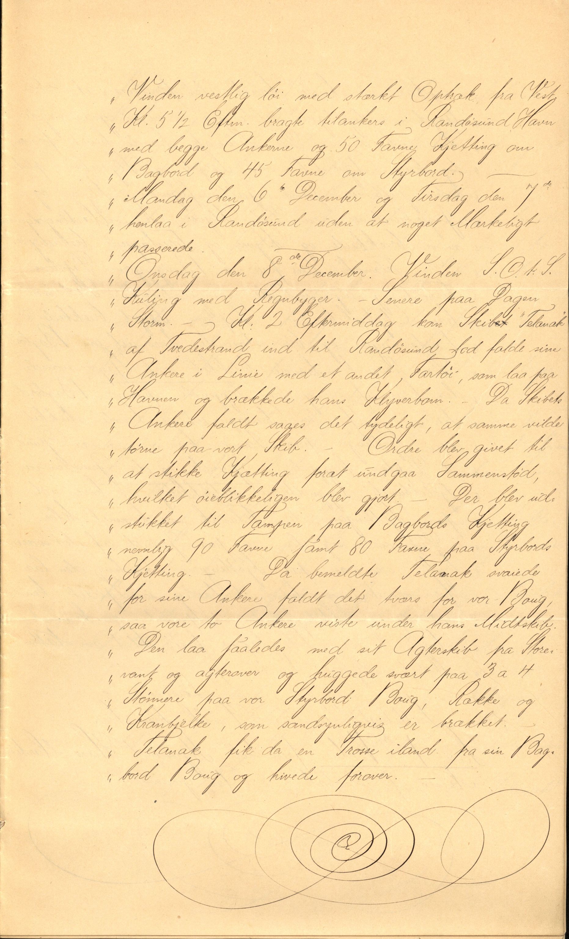 Pa 63 - Østlandske skibsassuranceforening, VEMU/A-1079/G/Ga/L0019/0001: Havaridokumenter / Telanak, Telefon, Ternen, Sir John Lawrence, Benguela, 1886, p. 4