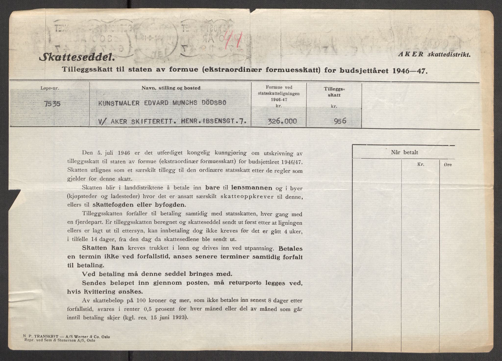 Oslo skifterett, AV/SAO-A-10383/I/Id/L0005: Bomapper (sluttede bo), 1948, p. 126