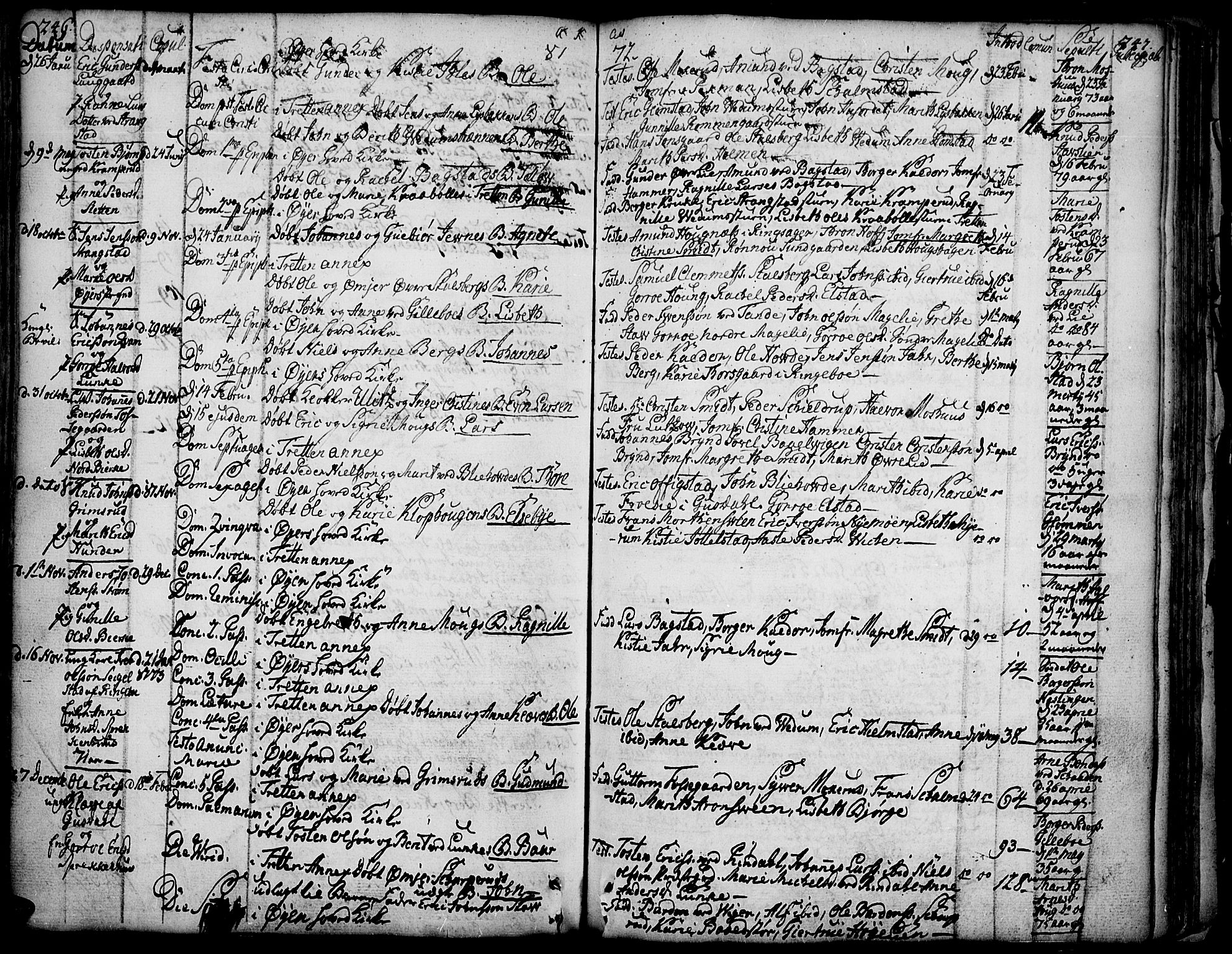 Øyer prestekontor, AV/SAH-PREST-084/H/Ha/Haa/L0002: Parish register (official) no. 2, 1733-1784, p. 246-247