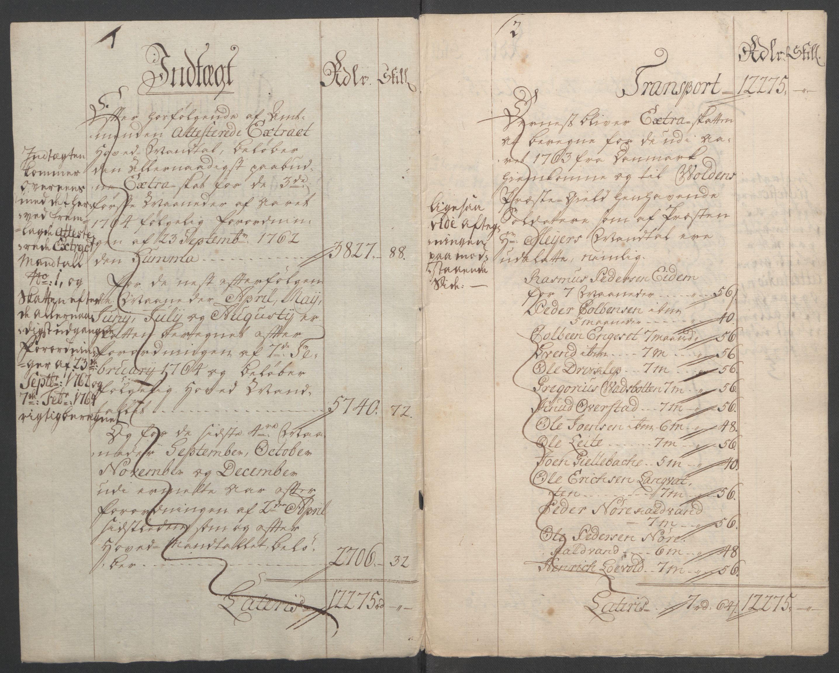 Rentekammeret inntil 1814, Reviderte regnskaper, Fogderegnskap, RA/EA-4092/R54/L3645: Ekstraskatten Sunnmøre, 1762-1772, p. 34