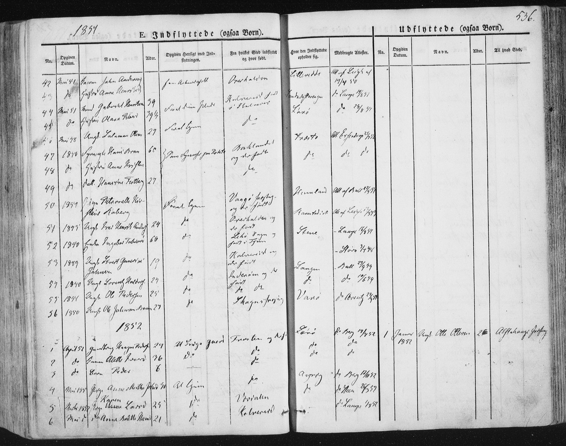 Ministerialprotokoller, klokkerbøker og fødselsregistre - Nord-Trøndelag, SAT/A-1458/784/L0669: Parish register (official) no. 784A04, 1829-1859, p. 536