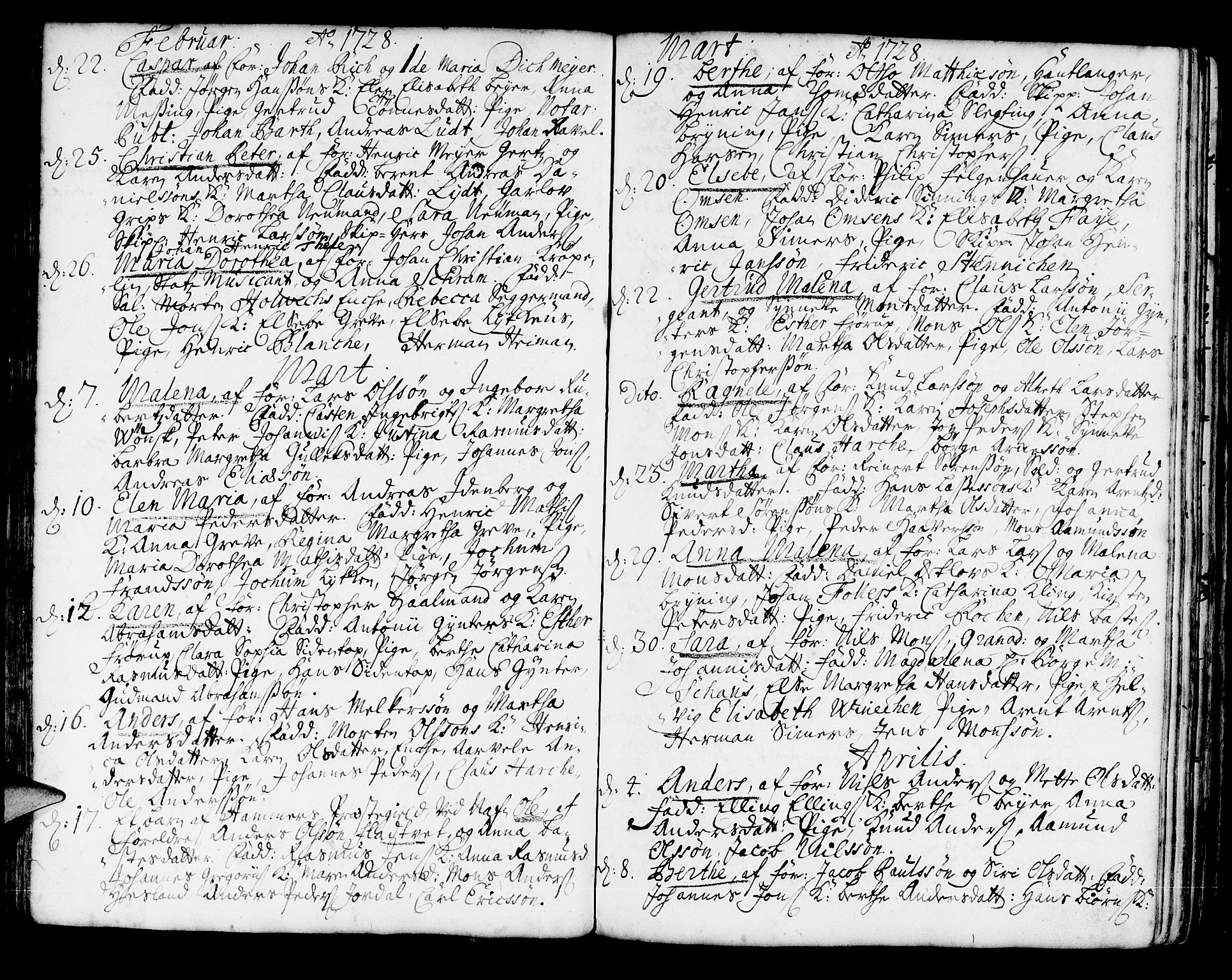 Korskirken sokneprestembete, SAB/A-76101/H/Haa/L0004: Parish register (official) no. A 4, 1720-1750, p. 79