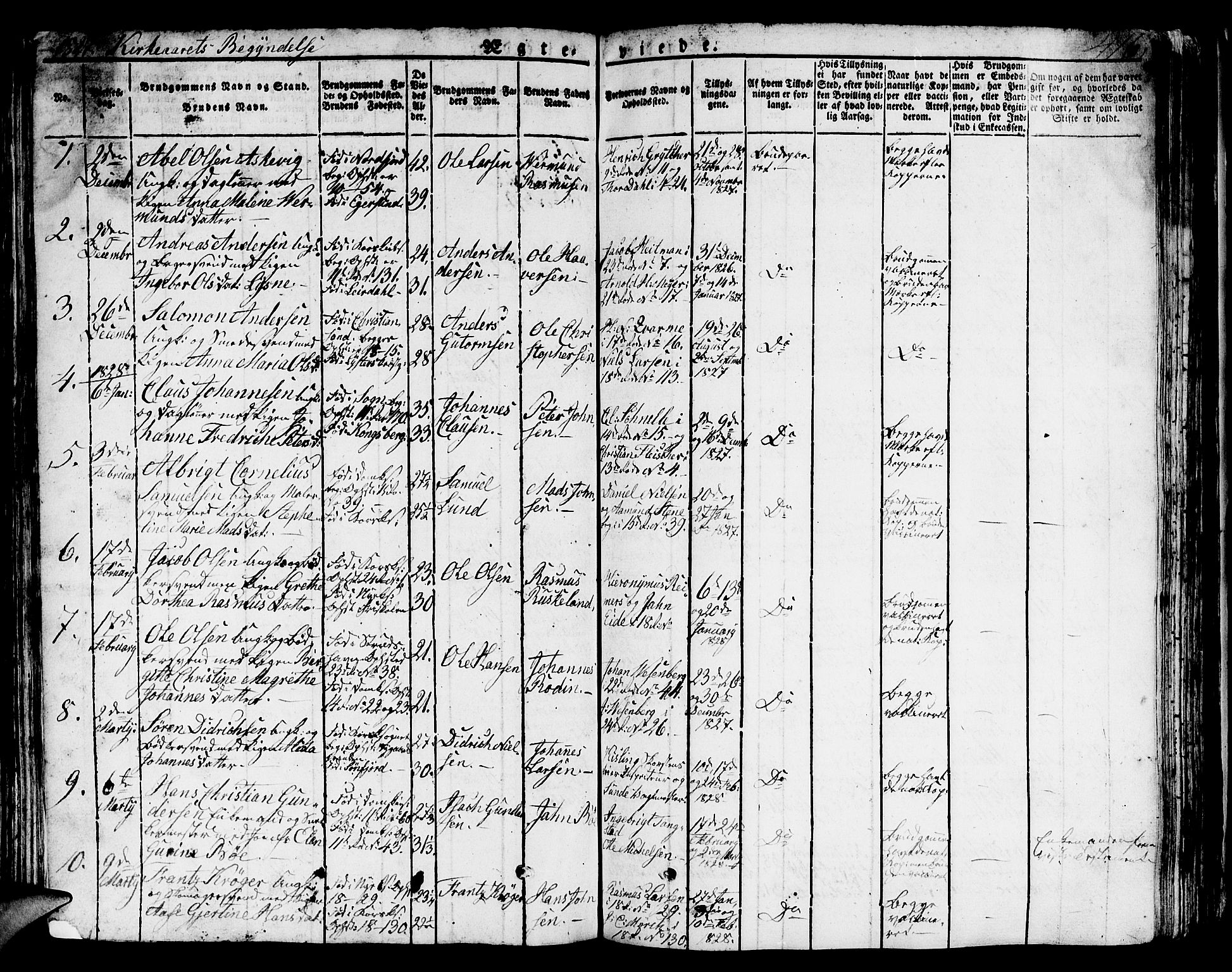 Domkirken sokneprestembete, SAB/A-74801/H/Hab/L0002: Parish register (copy) no. A 2, 1821-1839, p. 418