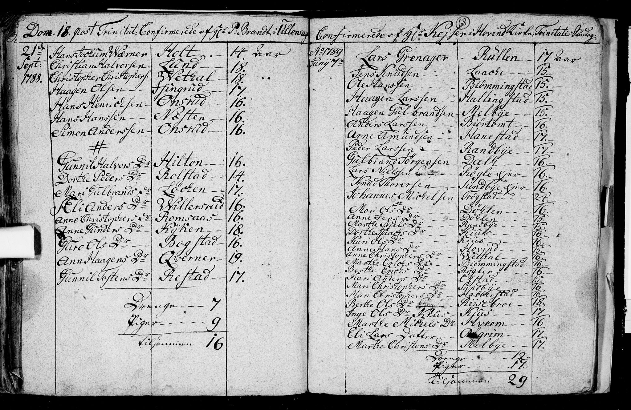 Ullensaker prestekontor Kirkebøker, SAO/A-10236a/F/Fa/L0008: Parish register (official) no. I 8, 1738-1810, p. 68