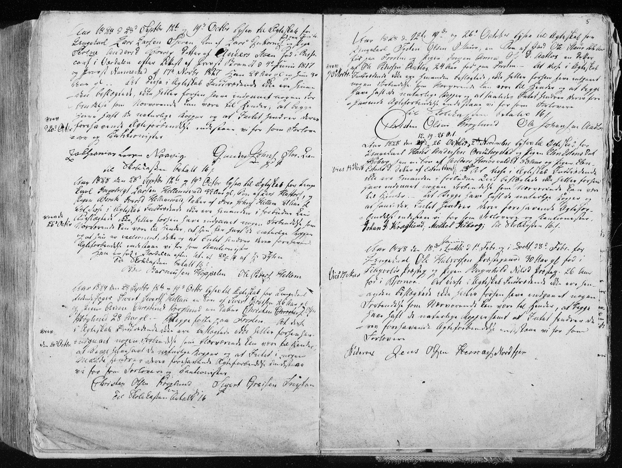 Ministerialprotokoller, klokkerbøker og fødselsregistre - Nord-Trøndelag, SAT/A-1458/713/L0114: Parish register (official) no. 713A05, 1827-1839, p. 5