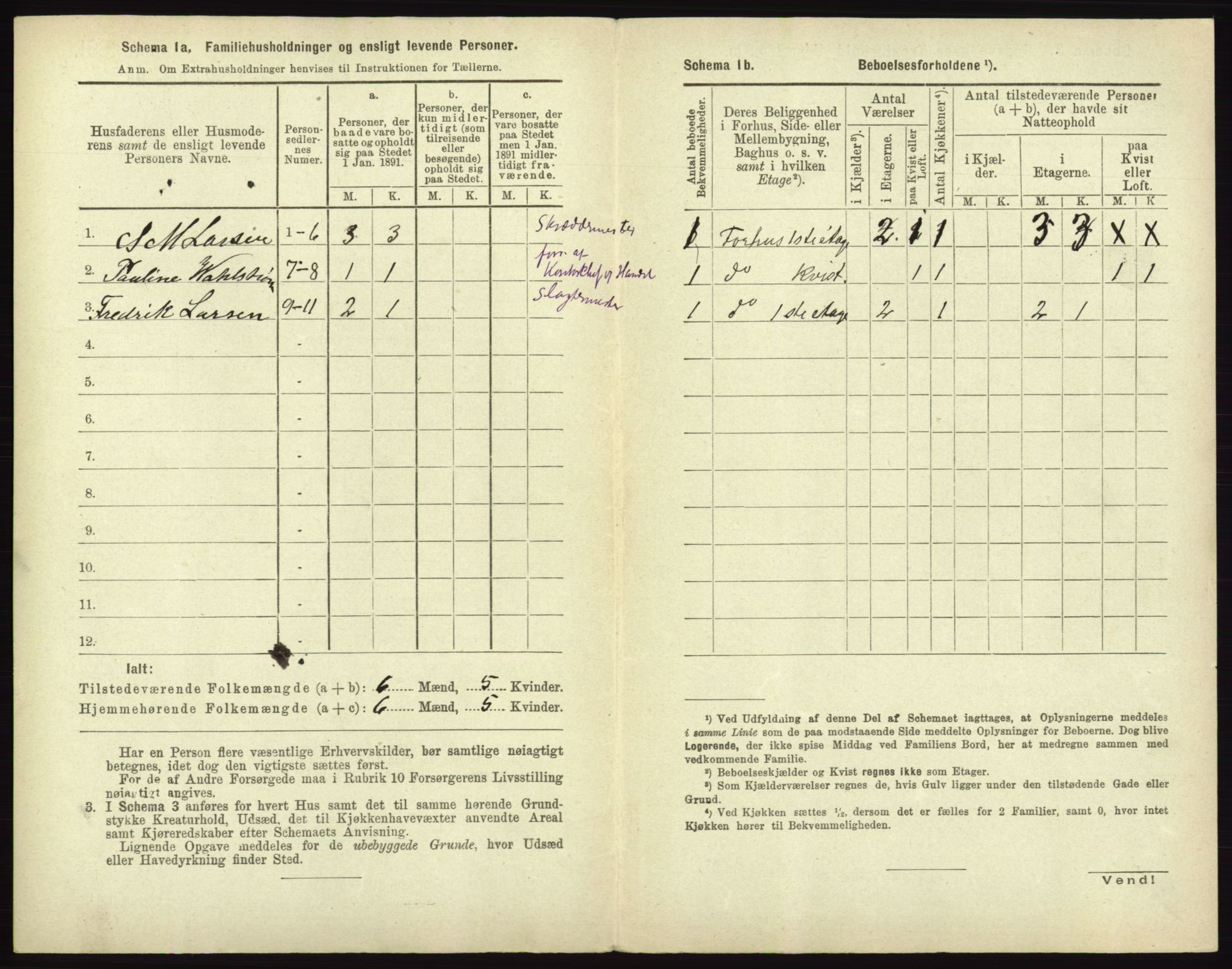 RA, 1891 census for 0101 Fredrikshald, 1891, p. 1545