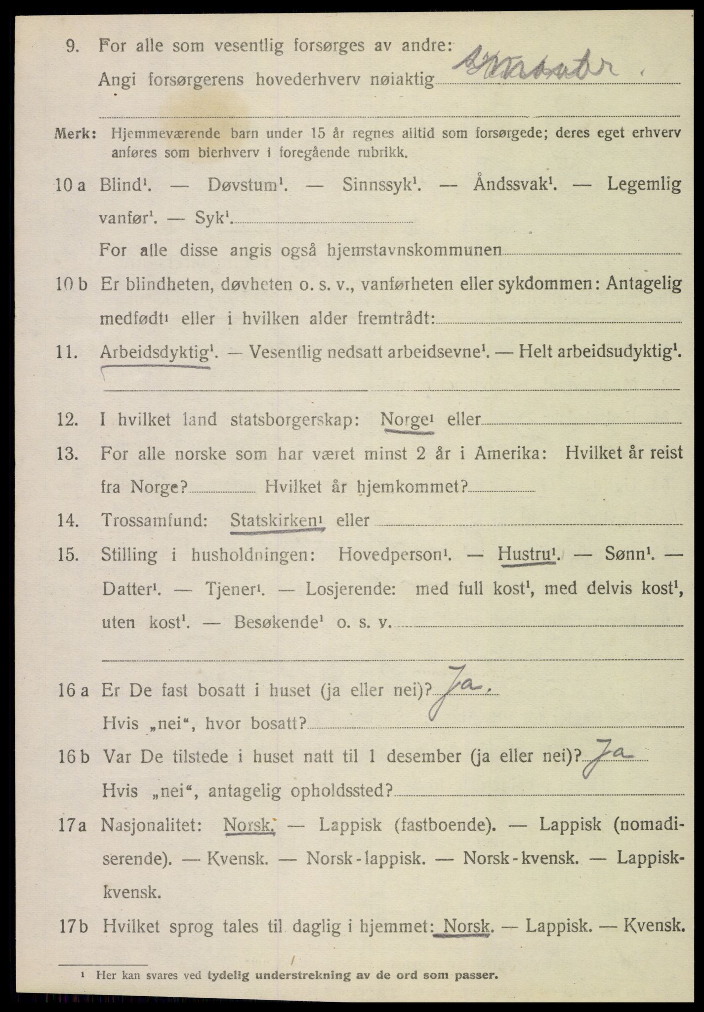 SAT, 1920 census for Stjørdal, 1920, p. 7773