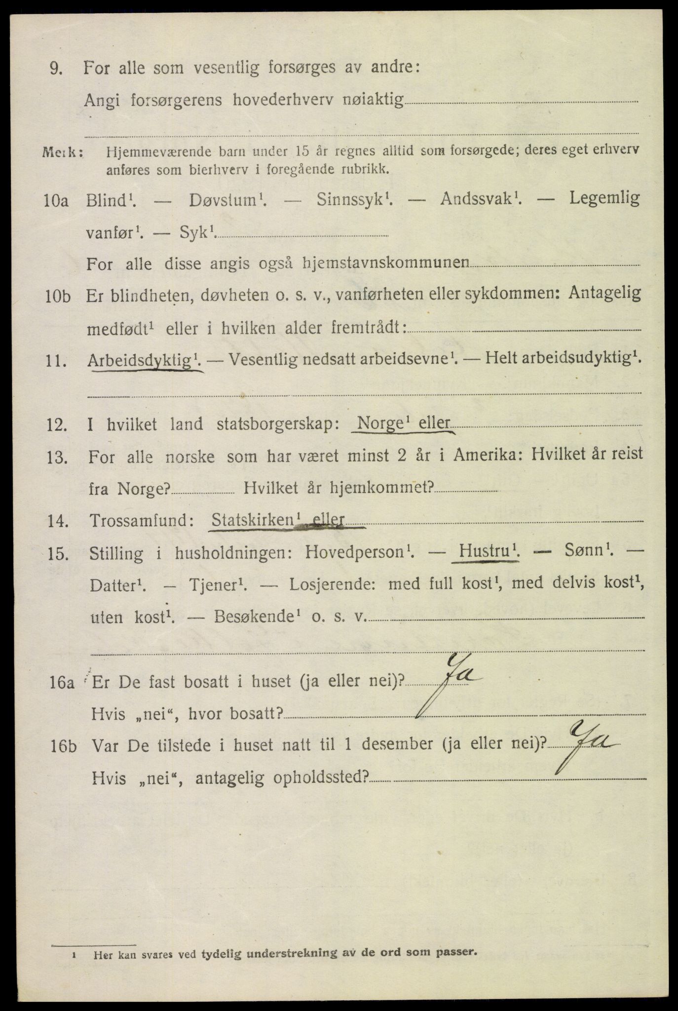 SAH, 1920 census for Kvikne, 1920, p. 2799