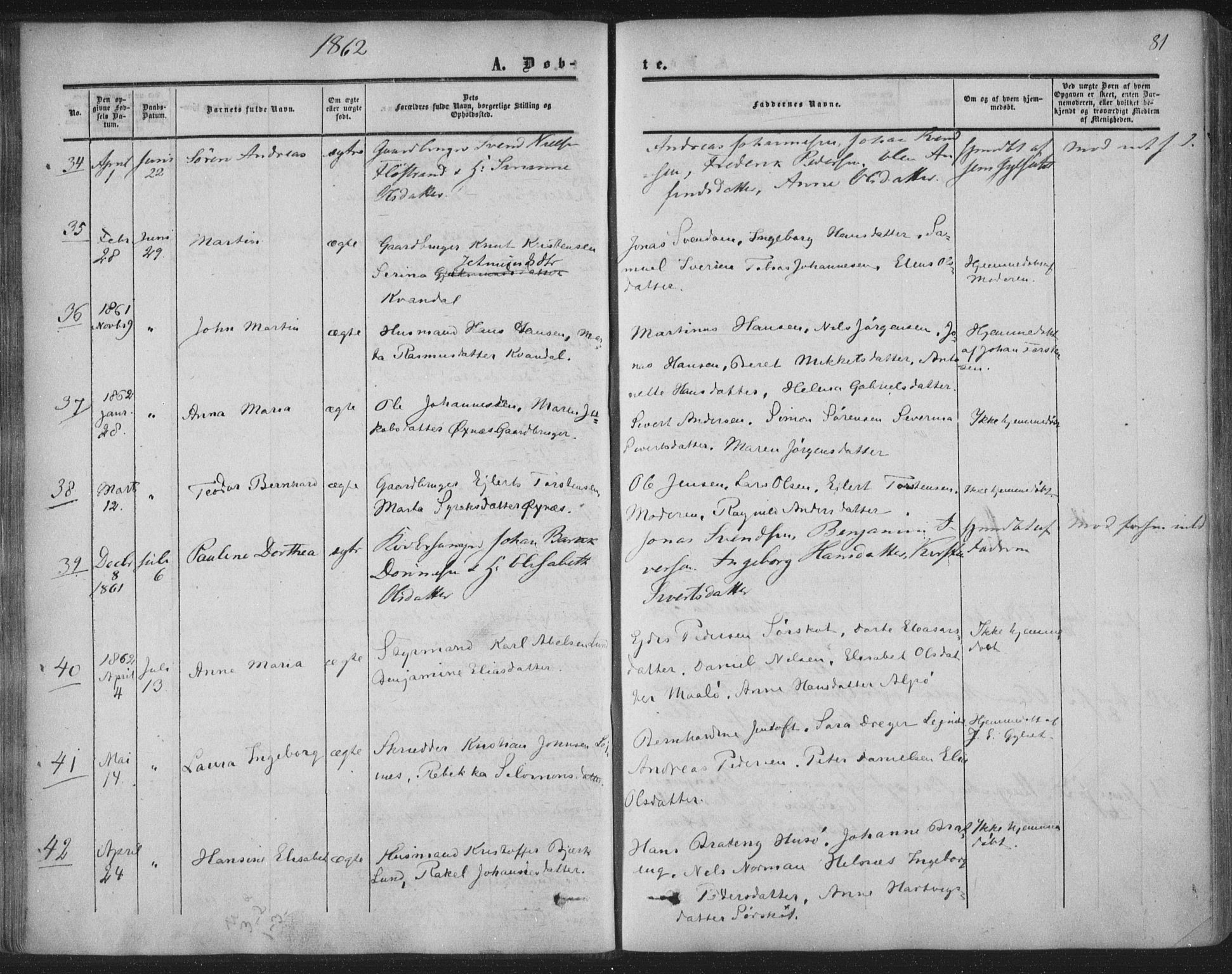 Ministerialprotokoller, klokkerbøker og fødselsregistre - Nordland, AV/SAT-A-1459/855/L0800: Parish register (official) no. 855A08, 1852-1864, p. 81