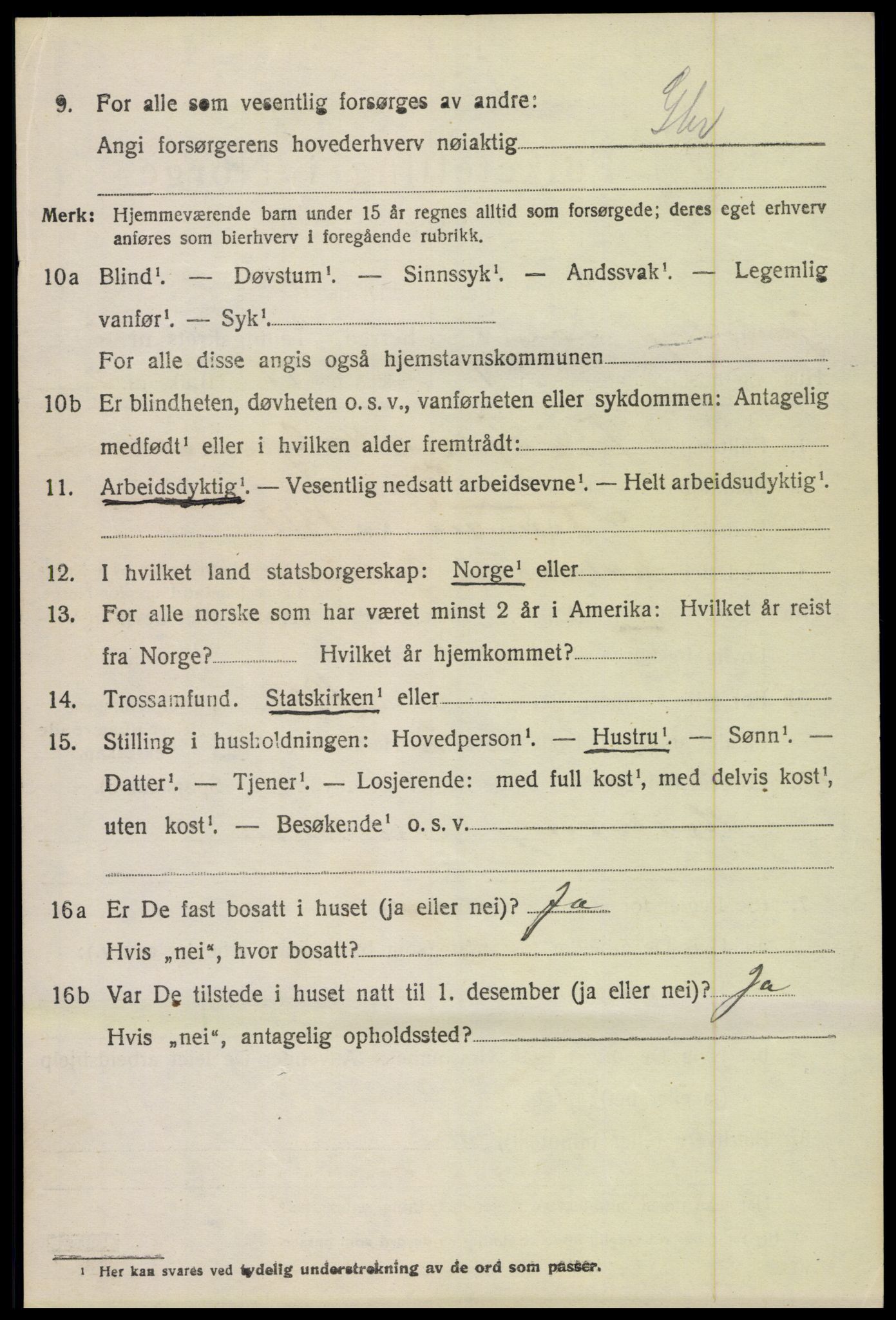 SAH, 1920 census for Lom, 1920, p. 1775