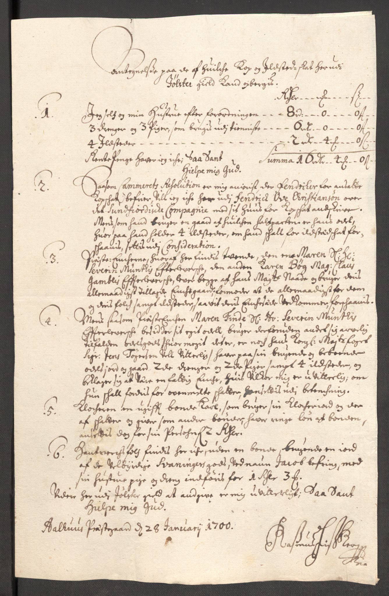 Rentekammeret inntil 1814, Reviderte regnskaper, Fogderegnskap, AV/RA-EA-4092/R53/L3424: Fogderegnskap Sunn- og Nordfjord, 1699, p. 402