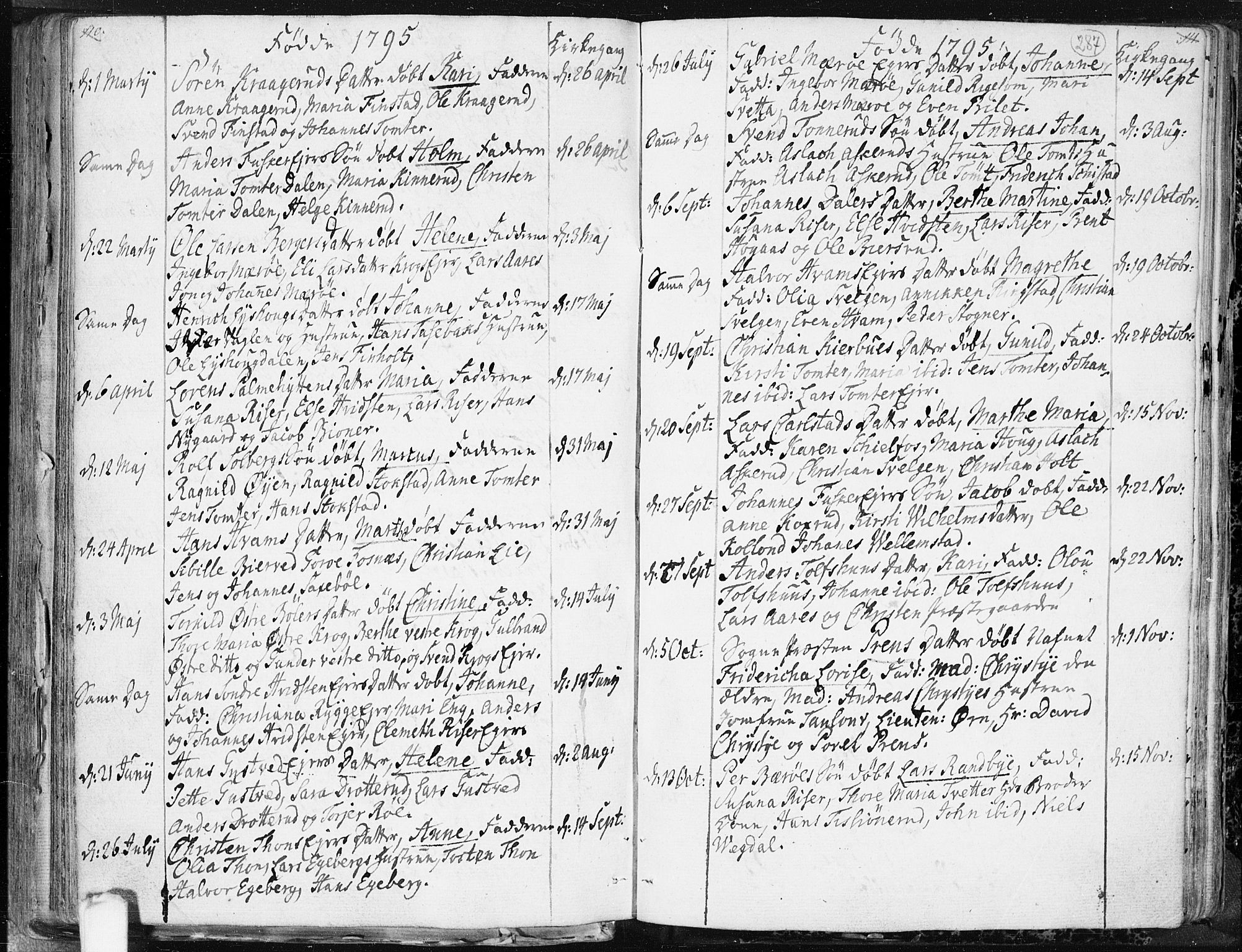 Hobøl prestekontor Kirkebøker, AV/SAO-A-2002/F/Fa/L0001: Parish register (official) no. I 1, 1733-1814, p. 287