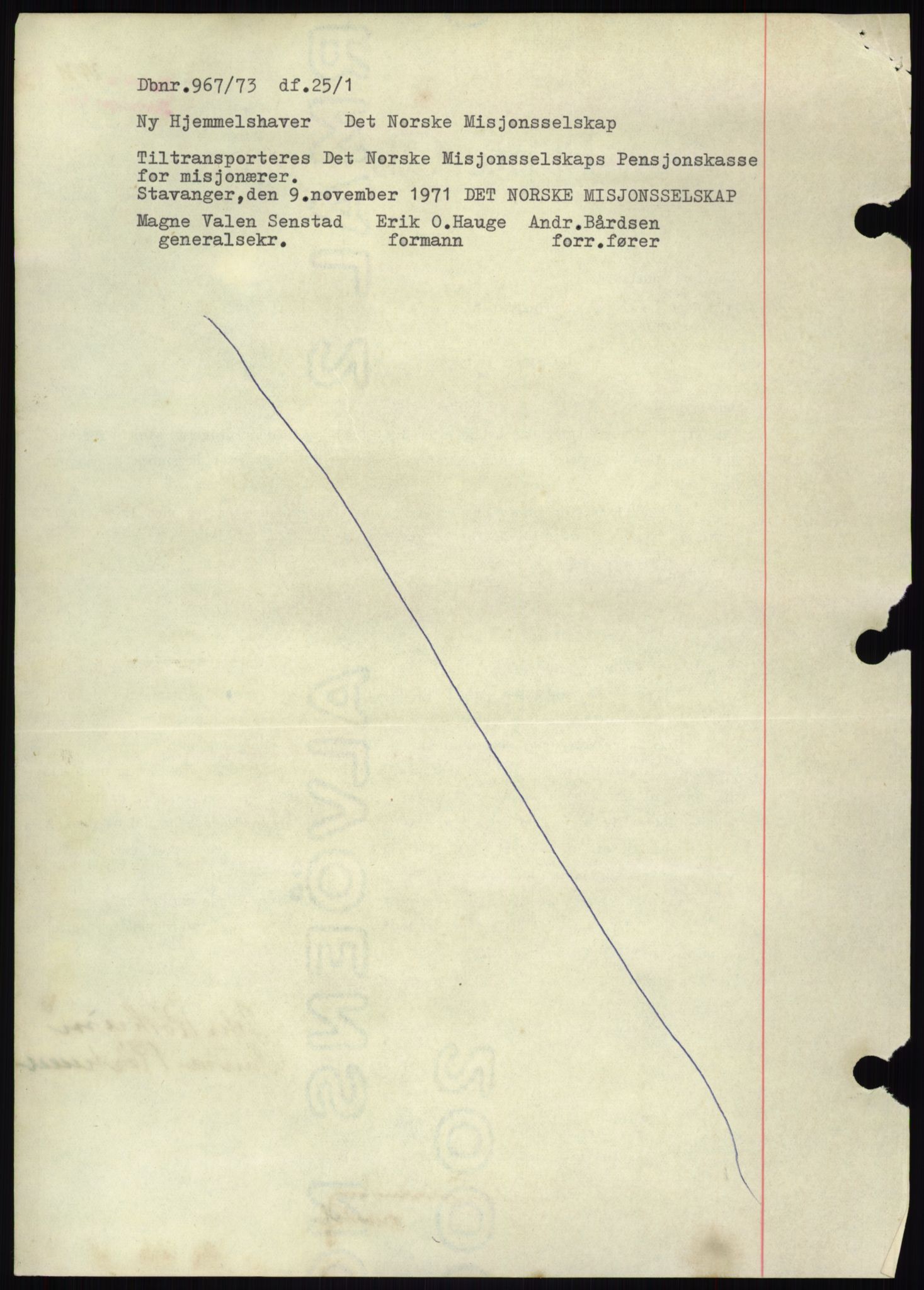 Stavanger byrett, SAST/A-100455/002/G/Gb/L0033: Mortgage book, 1936-1950, Diary no: : 967/1973