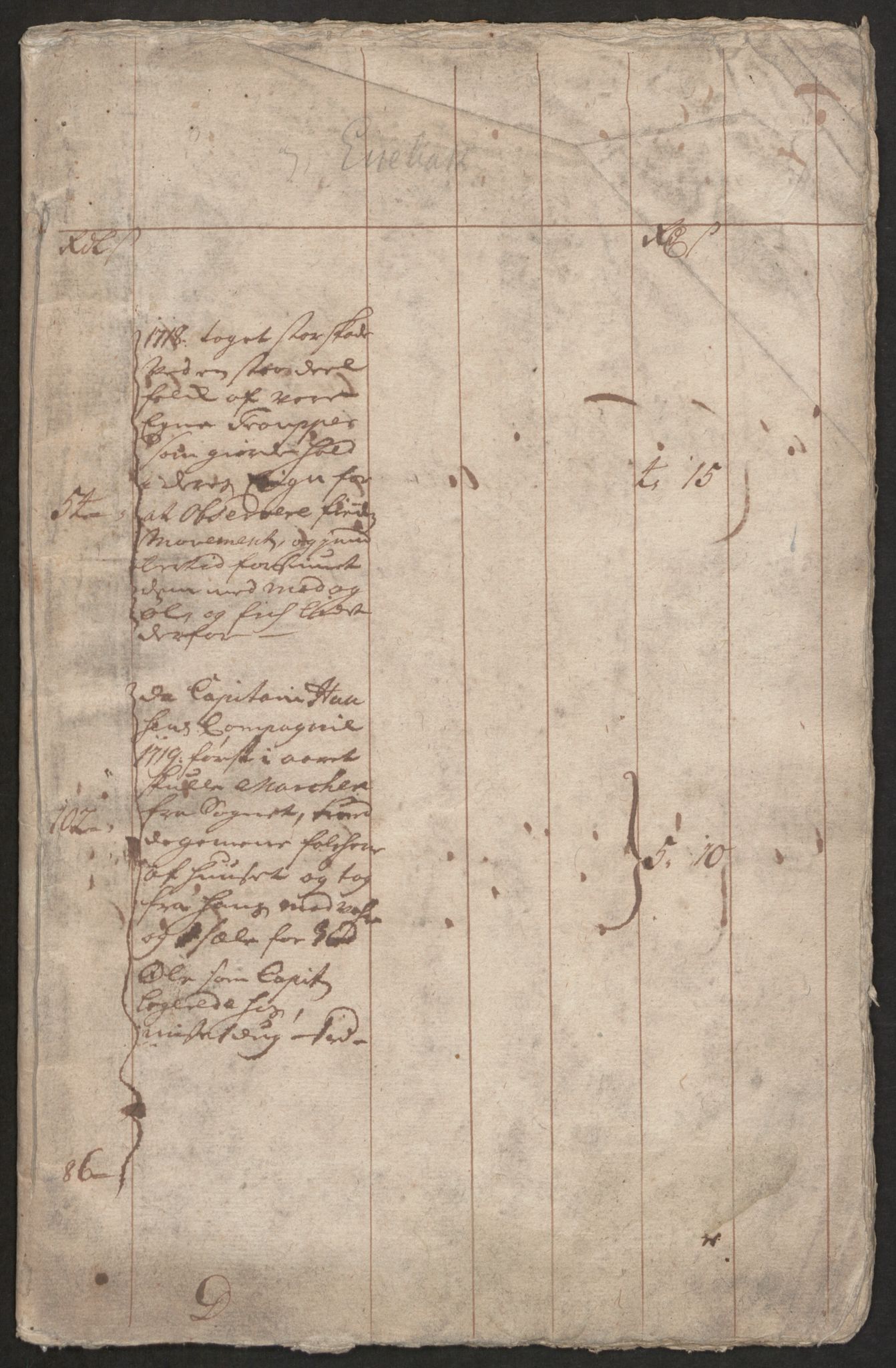 Danske Kanselli, Skapsaker, AV/RA-EA-4061/F/L0094: Skap 16, pakke 6, 1716-1719, p. 8