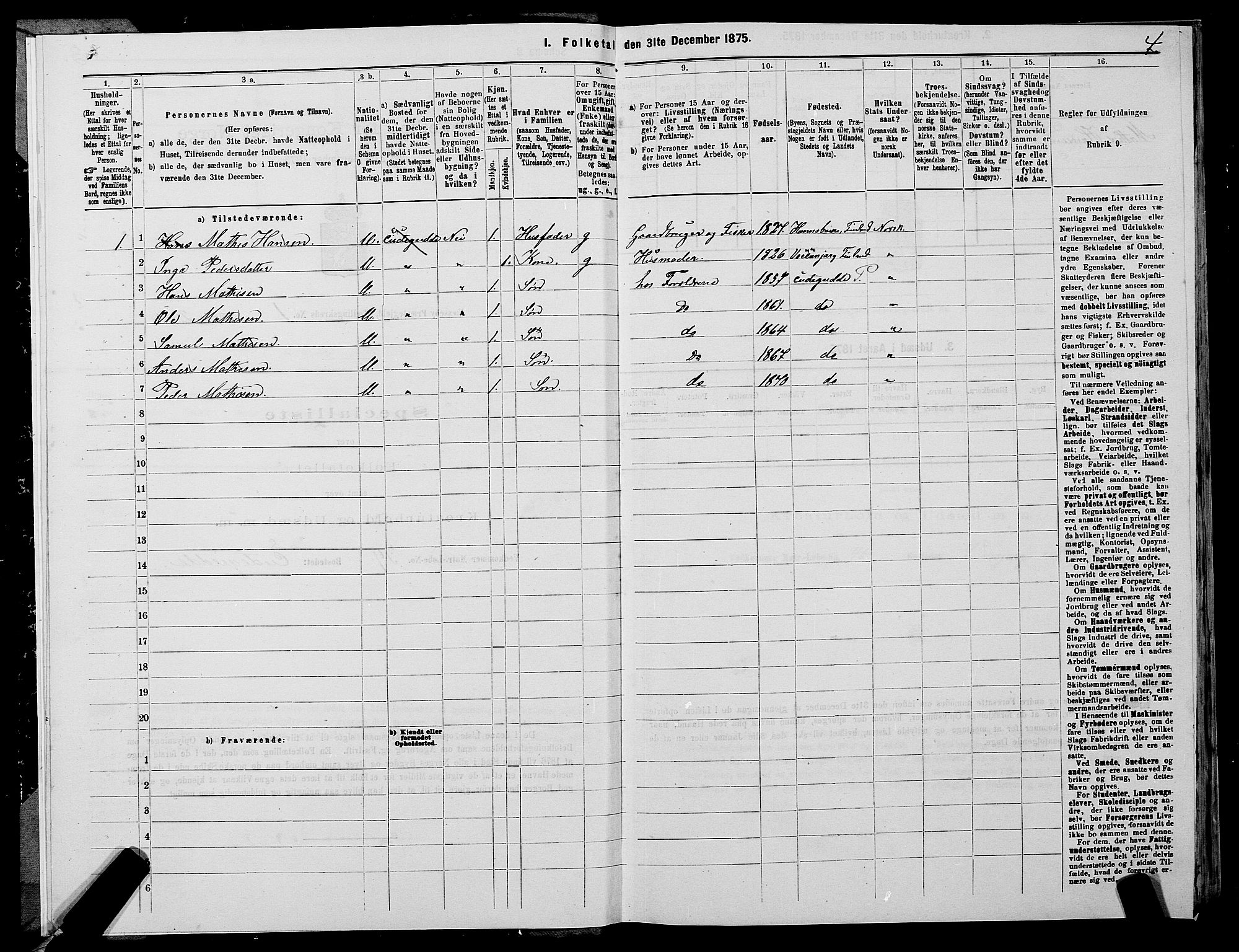 SATØ, 1875 census for 2027P Nesseby, 1875, p. 1004