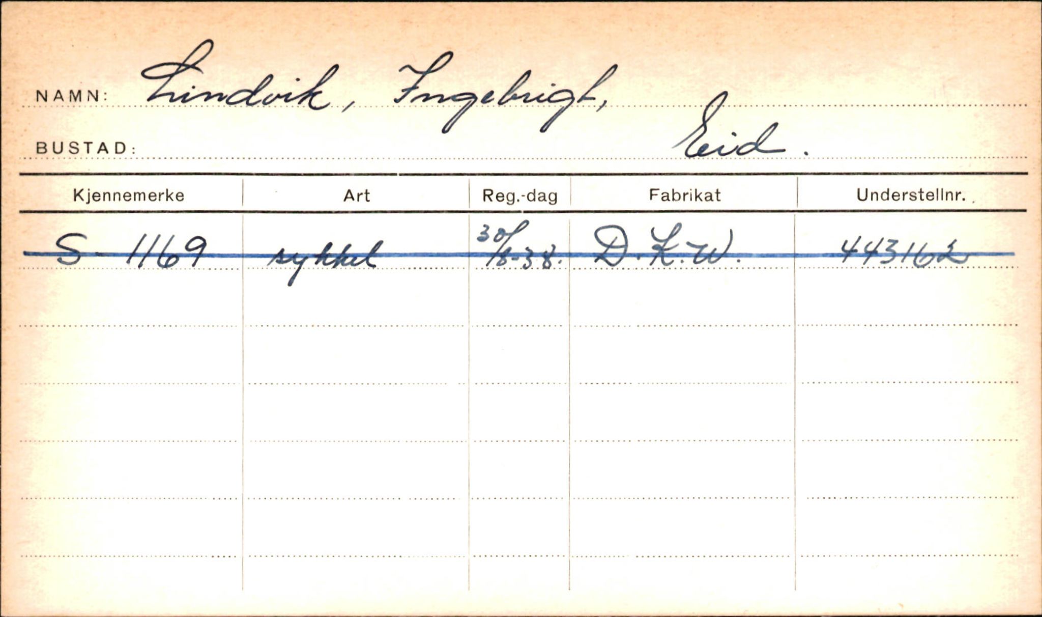 Statens vegvesen, Sogn og Fjordane vegkontor, AV/SAB-A-5301/4/F/L0001B: Eigarregister Fjordane til 1.6.1961, 1930-1961, p. 569