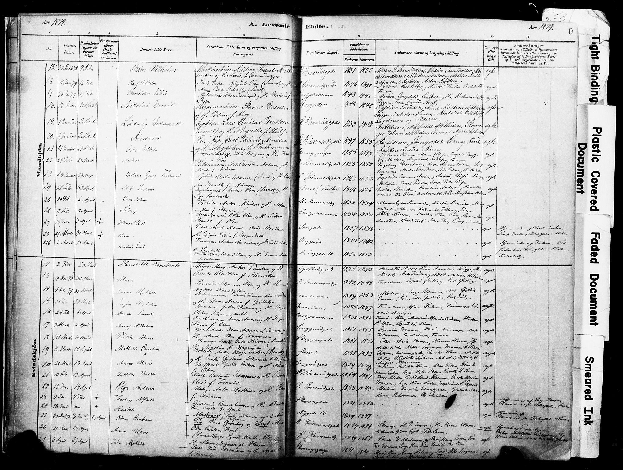Horten kirkebøker, AV/SAKO-A-348/F/Fa/L0003: Parish register (official) no. 3, 1878-1887, p. 9