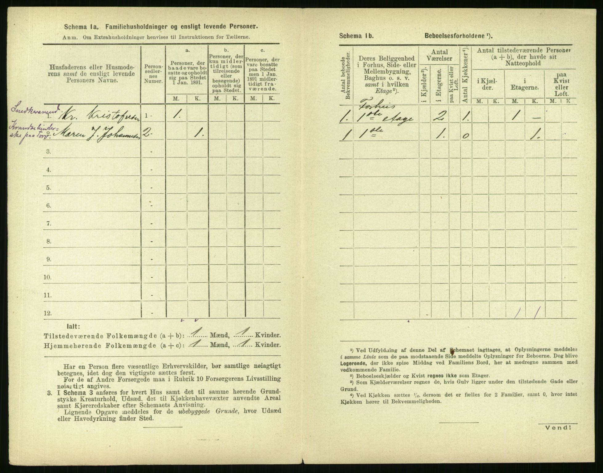 RA, 1891 census for 0301 Kristiania, 1891, p. 97282