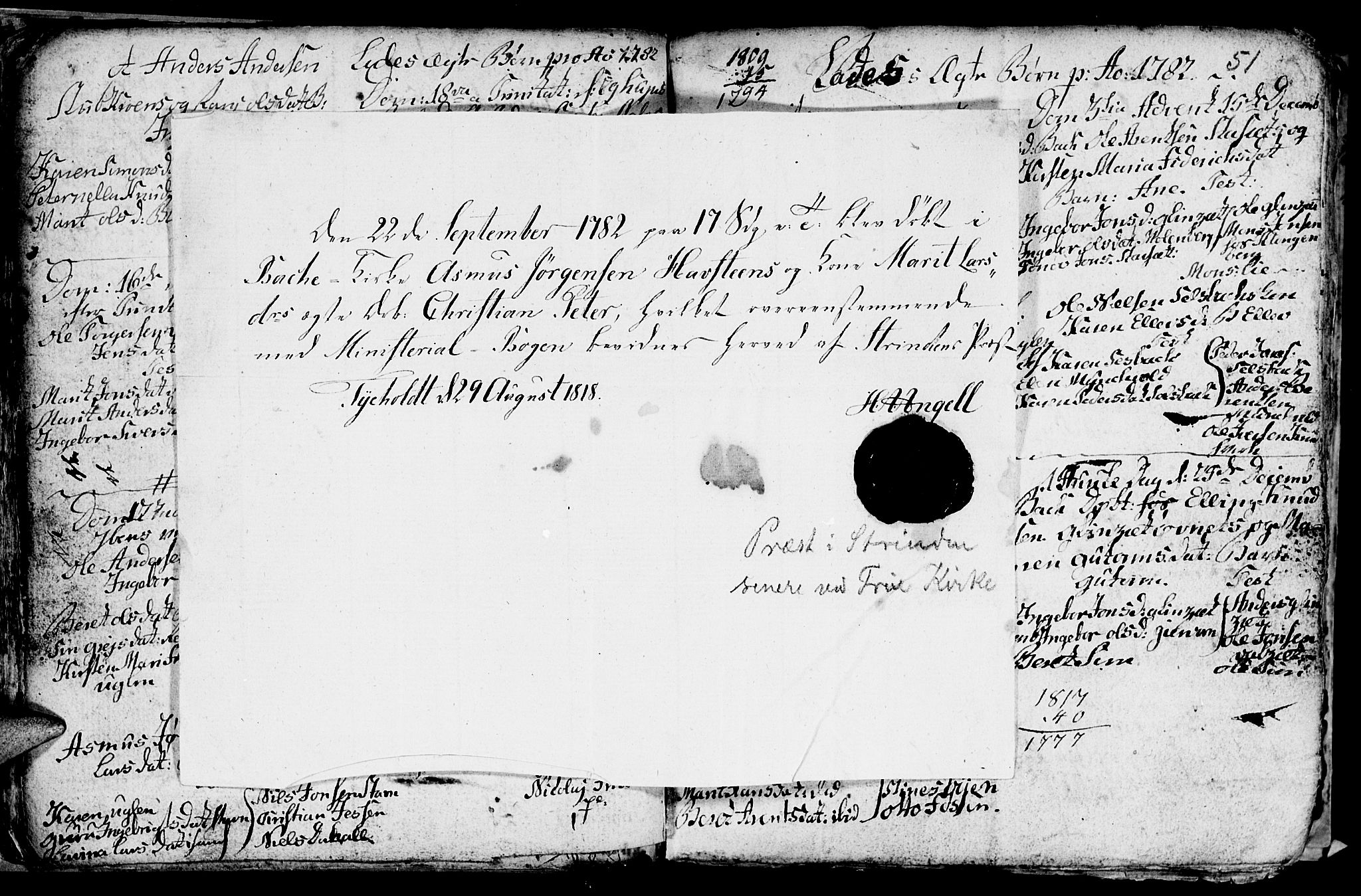 Ministerialprotokoller, klokkerbøker og fødselsregistre - Sør-Trøndelag, SAT/A-1456/606/L0305: Parish register (copy) no. 606C01, 1757-1819, p. 51