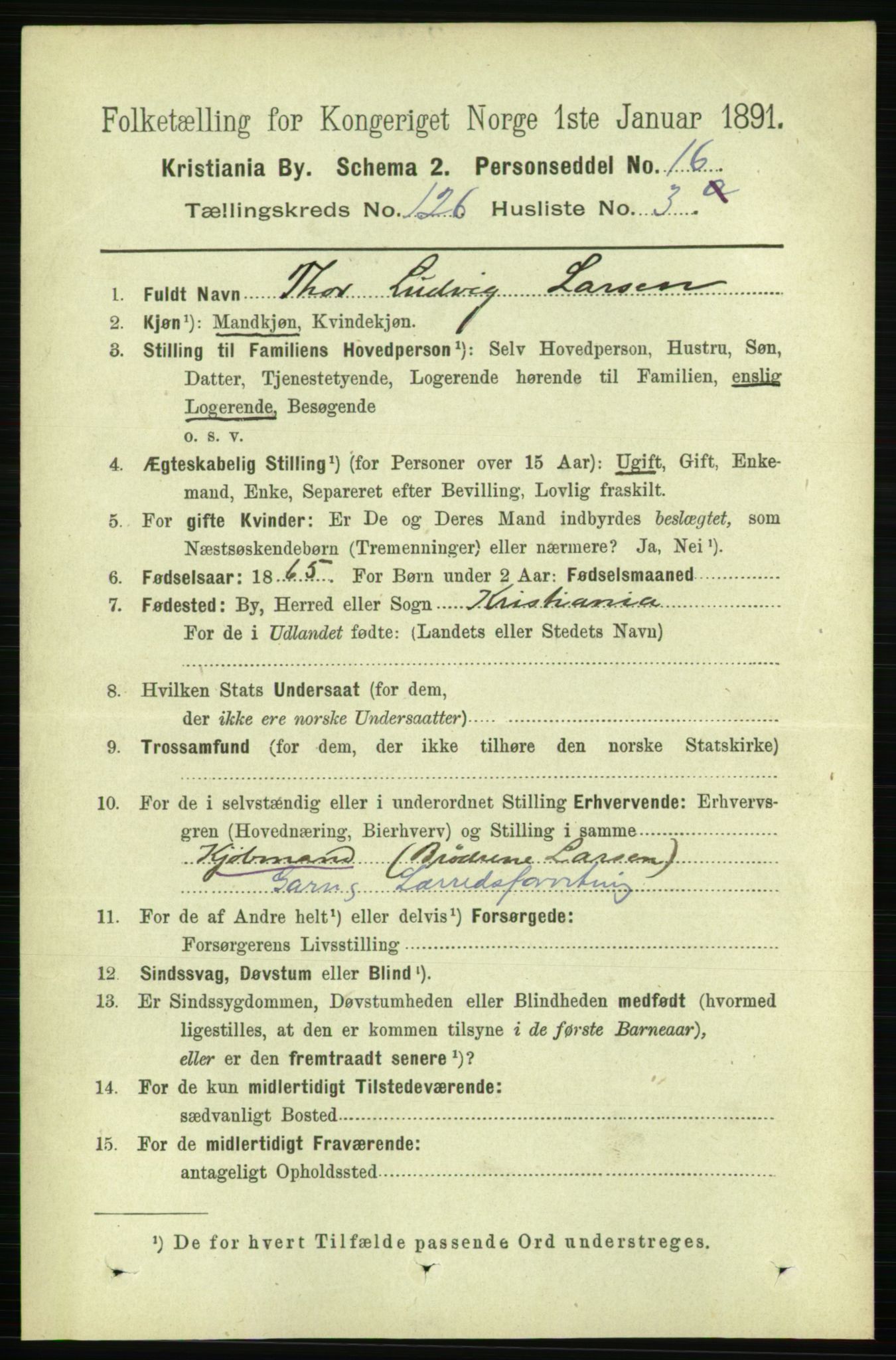 RA, 1891 census for 0301 Kristiania, 1891, p. 67232