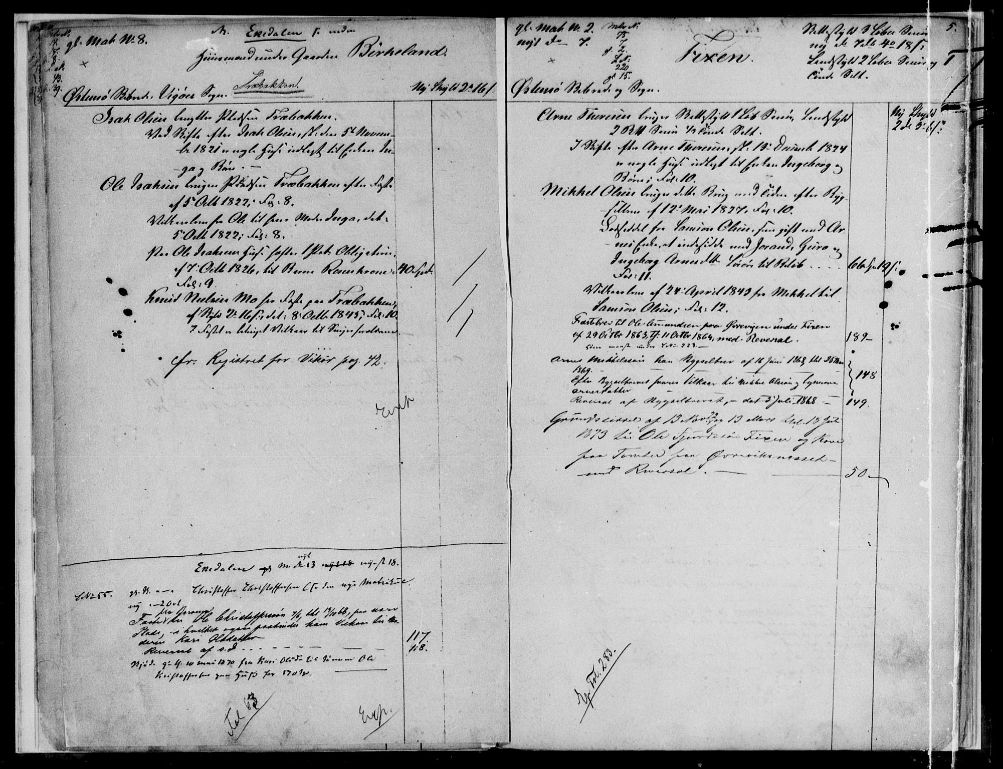 Hardanger og Voss sorenskriveri, SAB/A-2501/2/2A/2Aa/L0001: Mortgage register no. II.A.a.1, 1820-1870, p. 4