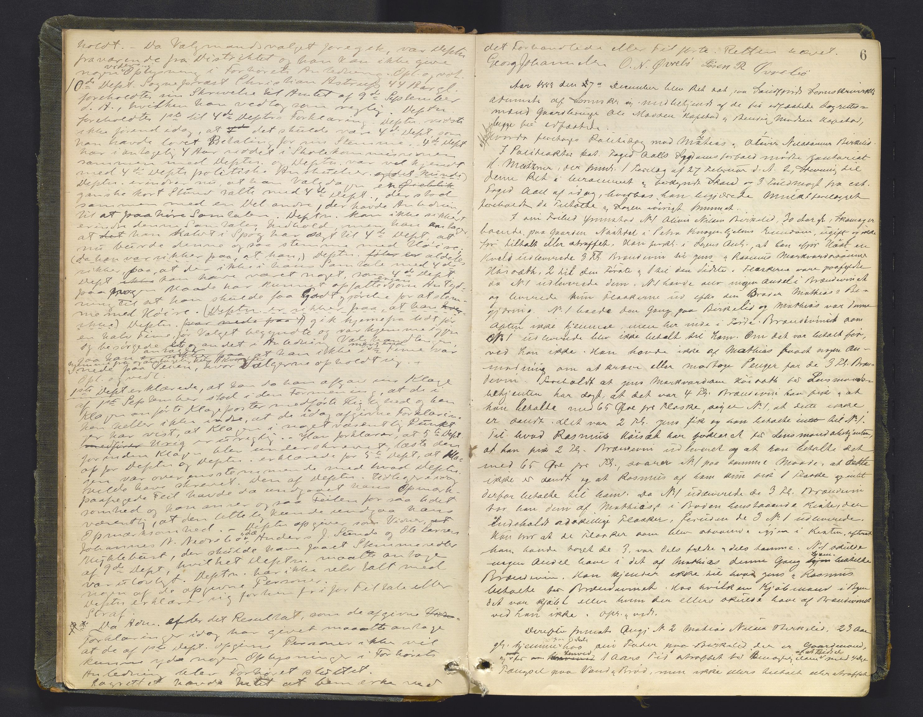 Sunnfjord tingrett, AV/SAB-A-3201/1/F/Fb/Fba/L0053: Ekstrarettsprotokoll, 1888-1897, p. 5b-6a