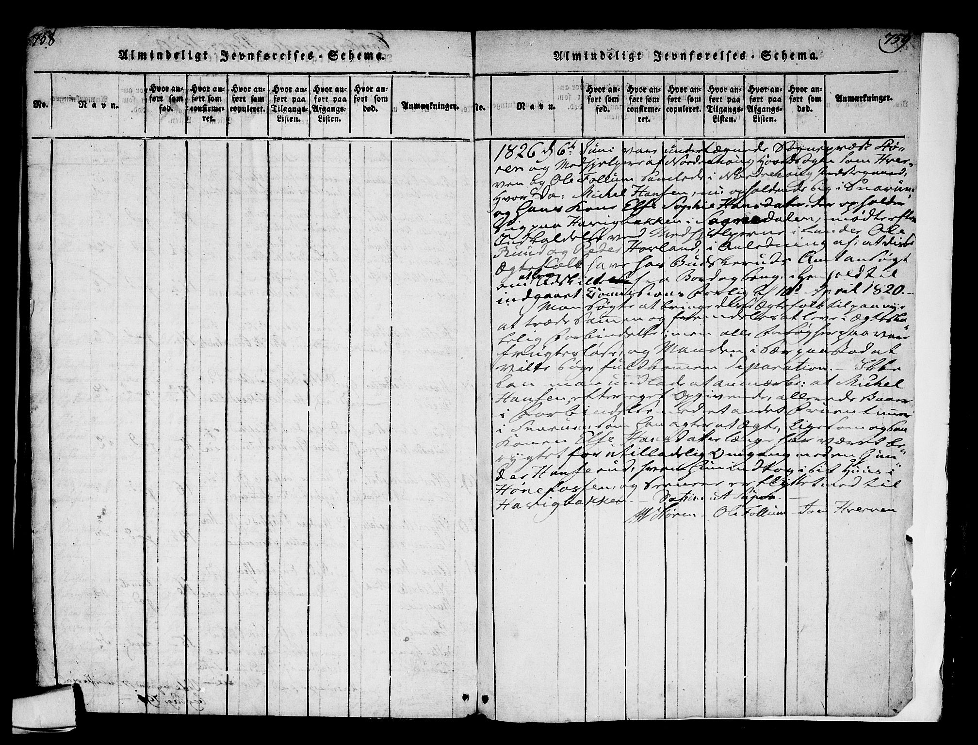 Norderhov kirkebøker, AV/SAKO-A-237/F/Fa/L0008: Parish register (official) no. 8, 1814-1833, p. 758-759