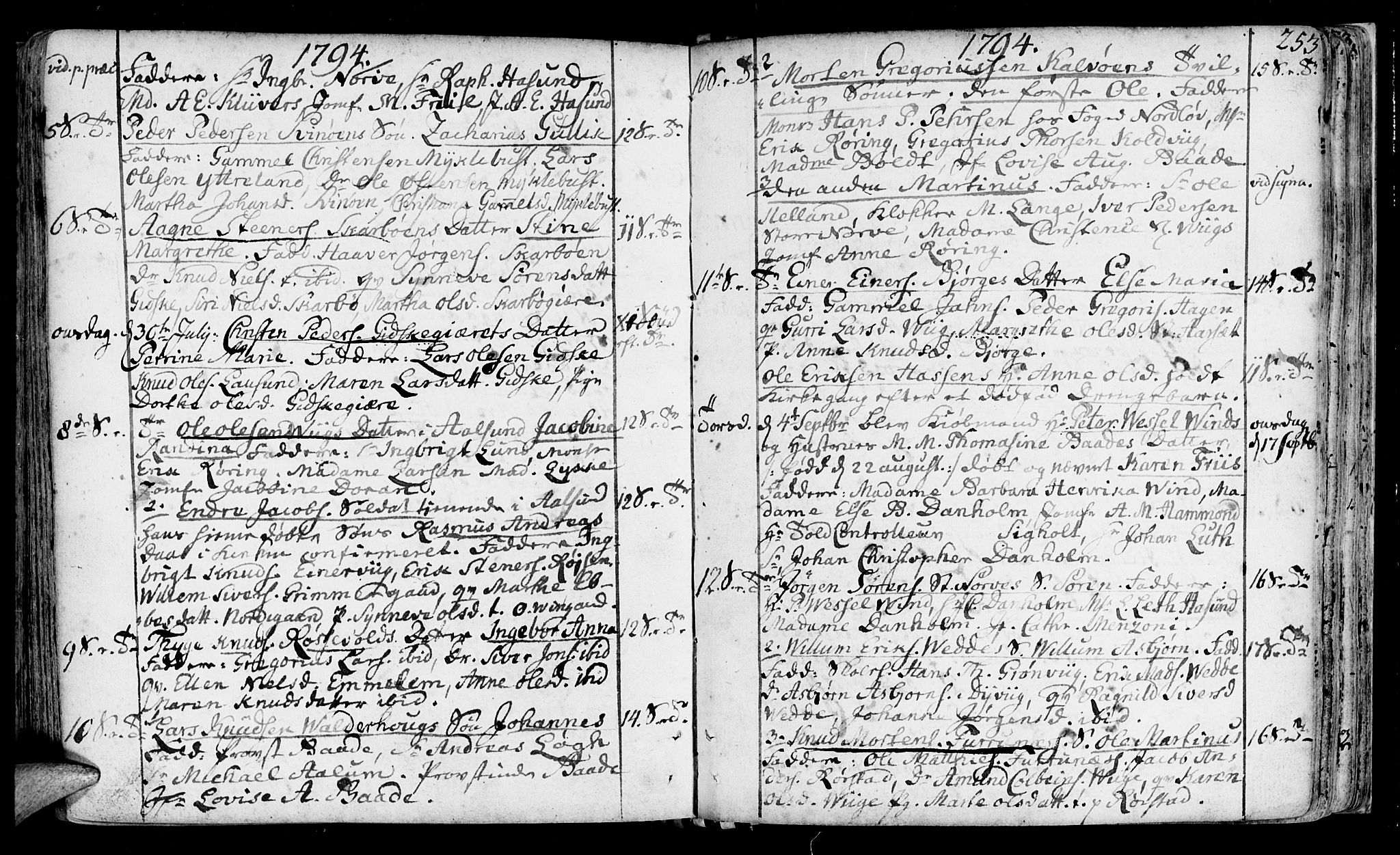 Ministerialprotokoller, klokkerbøker og fødselsregistre - Møre og Romsdal, AV/SAT-A-1454/528/L0392: Parish register (official) no. 528A03, 1762-1800, p. 253