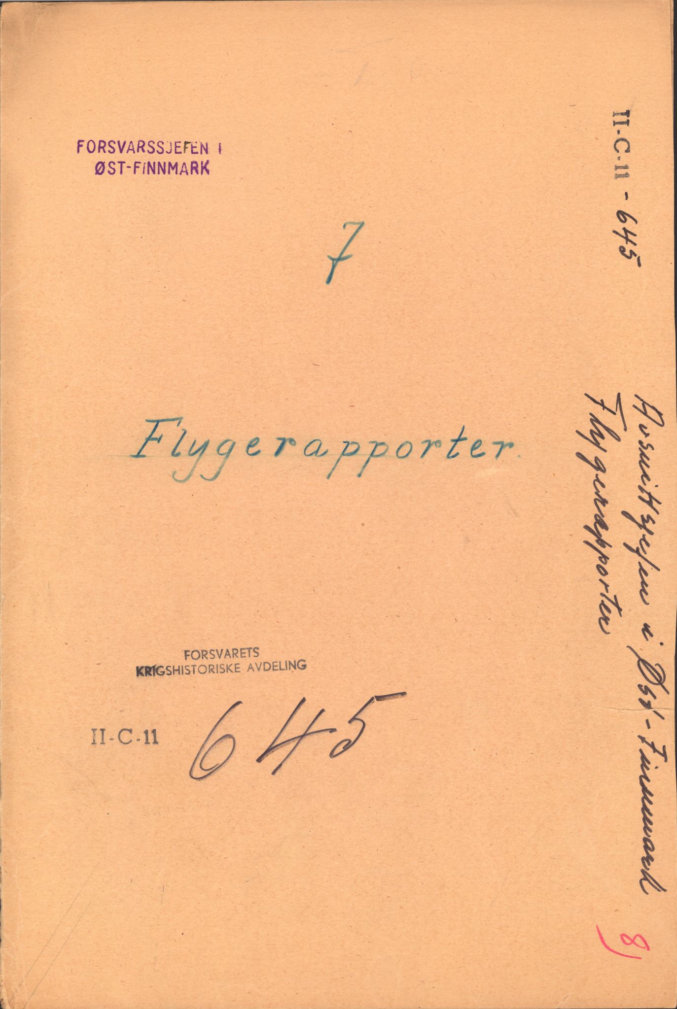 Forsvaret, Forsvarets krigshistoriske avdeling, AV/RA-RAFA-2017/Y/Yb/L0151: II-C-11-645  -  6. Divisjon: avsnittsjefen i Øst-Finnmark, 1940, p. 540