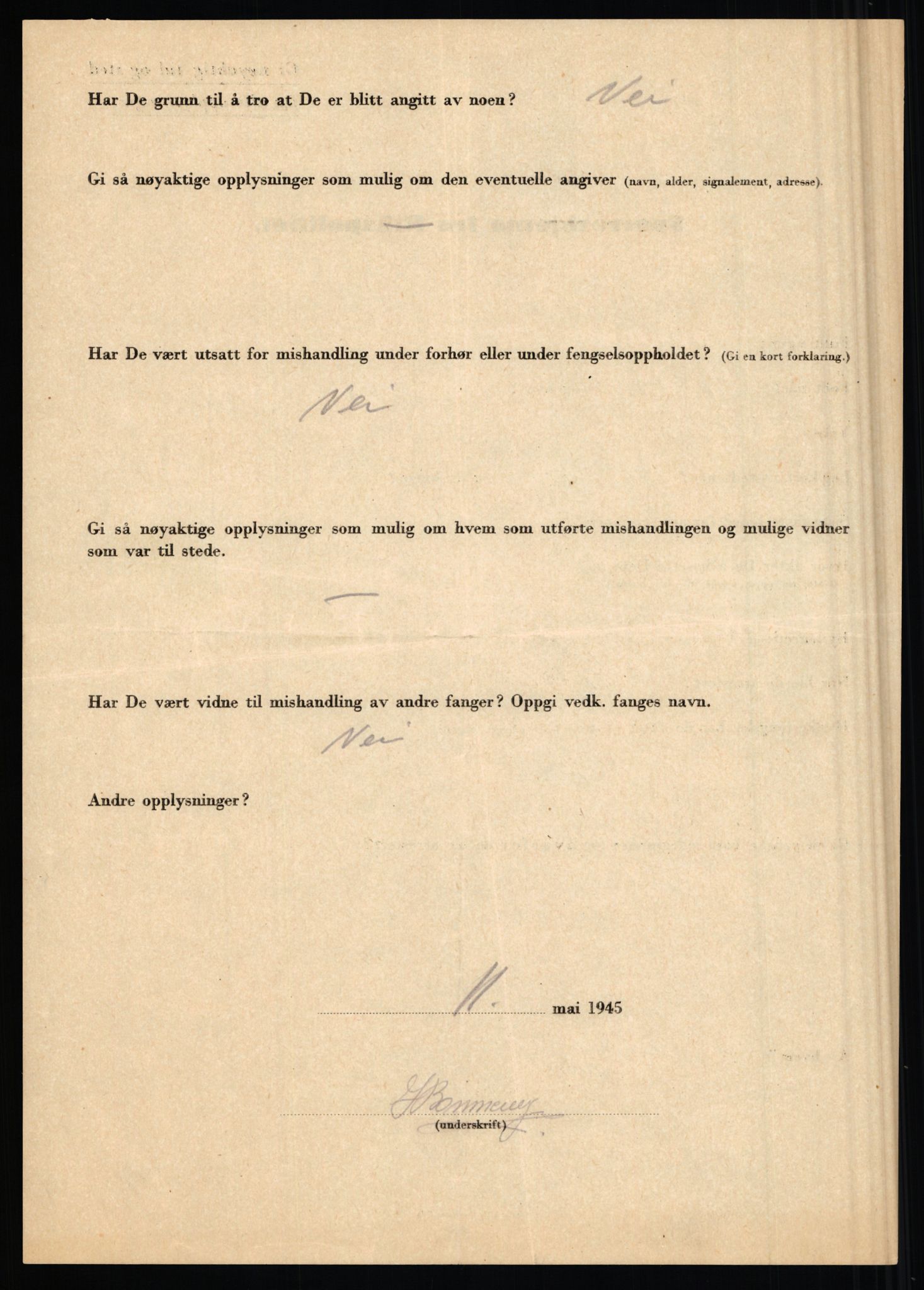 Rikspolitisjefen, AV/RA-S-1560/L/L0019: Utenlandske fanger, 1940-1945, p. 2