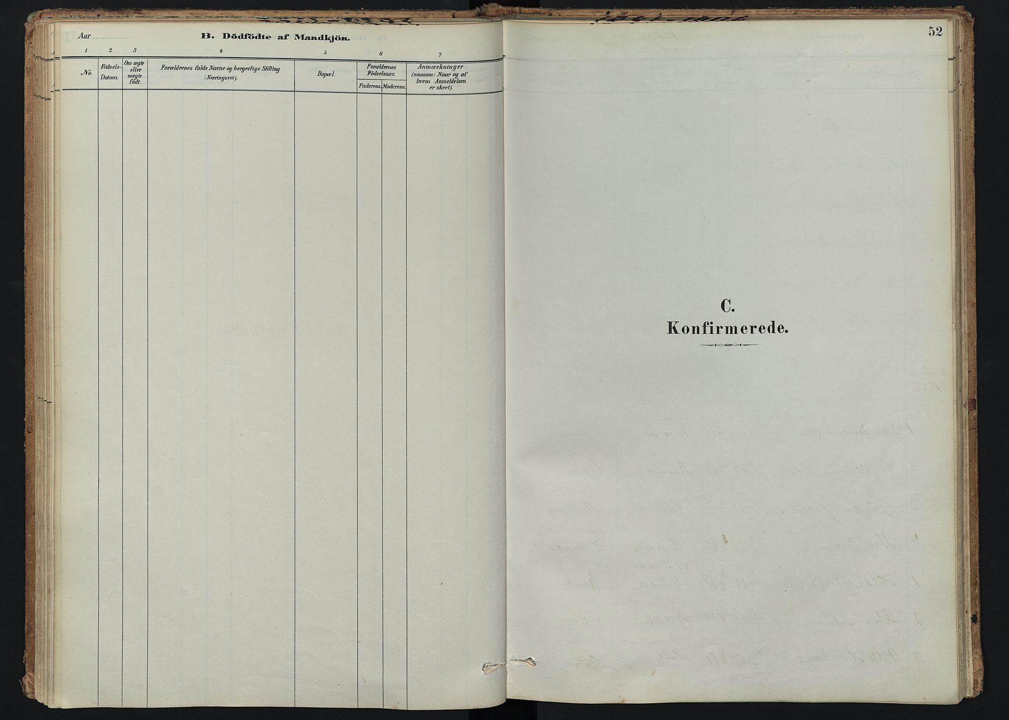 Hedrum kirkebøker, SAKO/A-344/F/Fc/L0001: Parish register (official) no. III 1, 1881-1906, p. 52