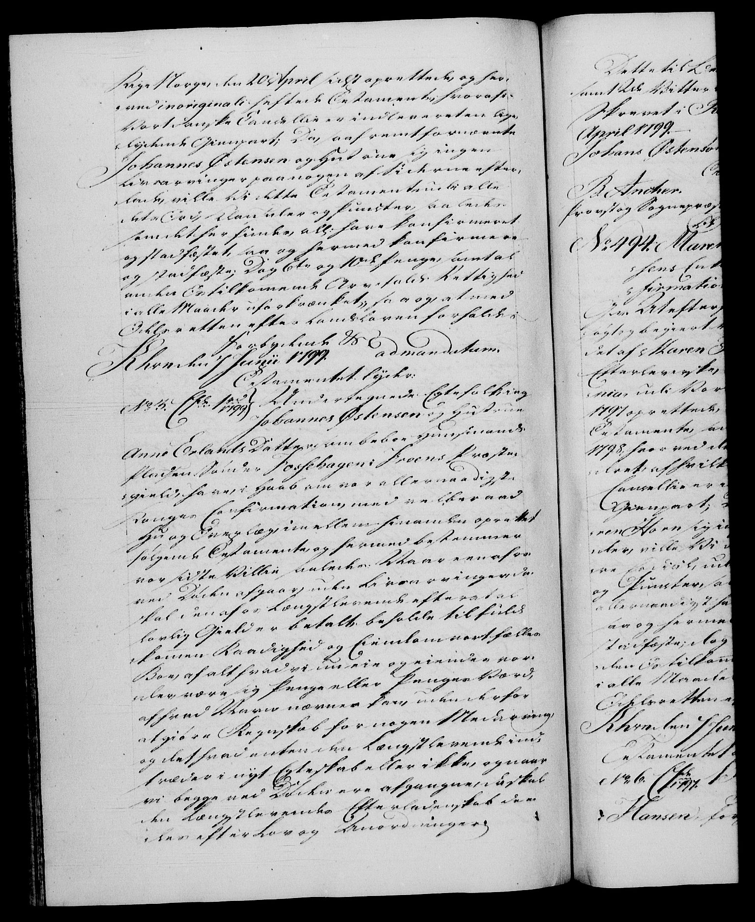 Danske Kanselli 1572-1799, AV/RA-EA-3023/F/Fc/Fca/Fcaa/L0059: Norske registre, 1799, p. 256b