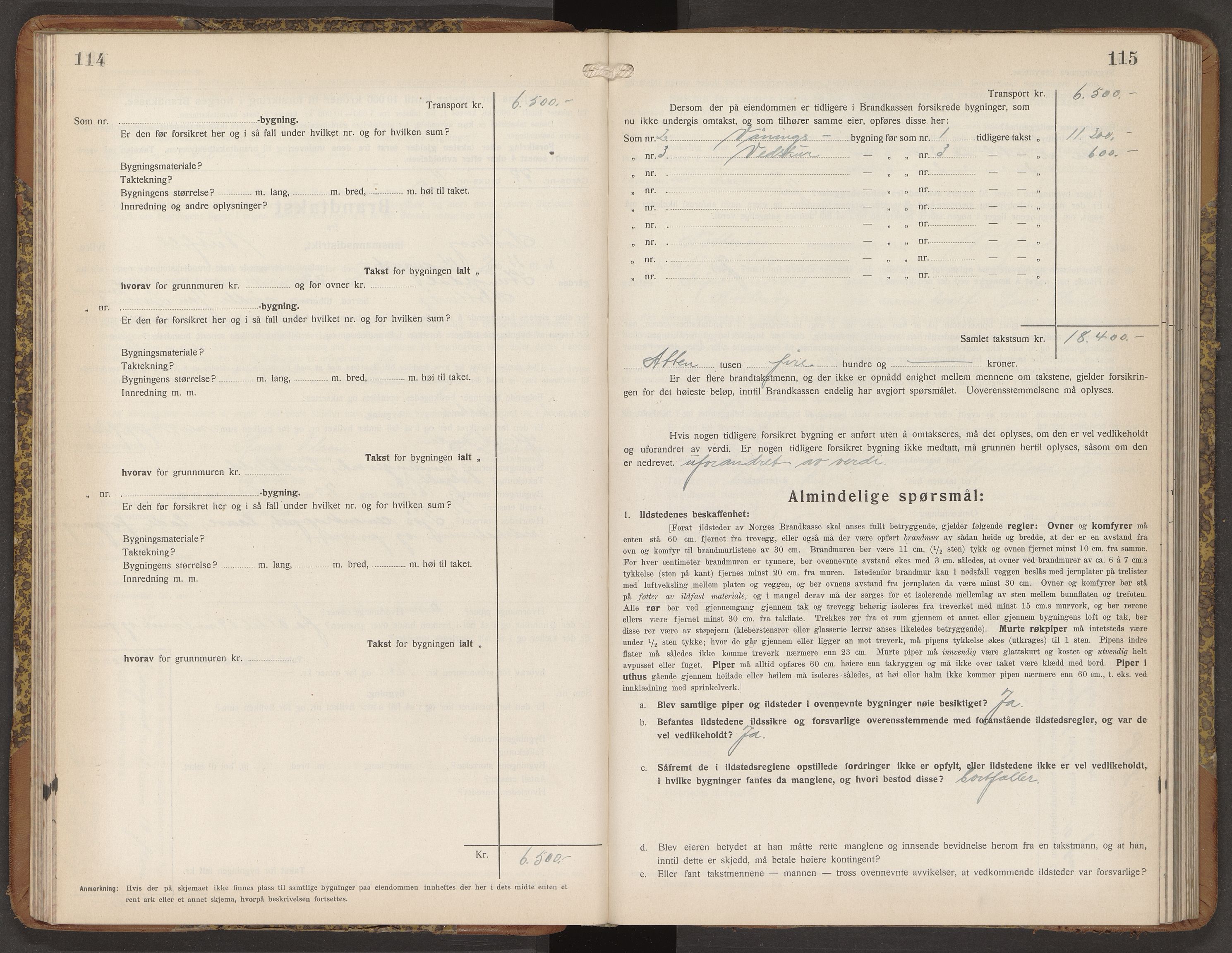 Nøtterøy lensmannskontor, AV/SAKO-A-540/Y/Yg/Ygb/L0009: Skjematakstprotokoll, 1932-1935, p. 114-115