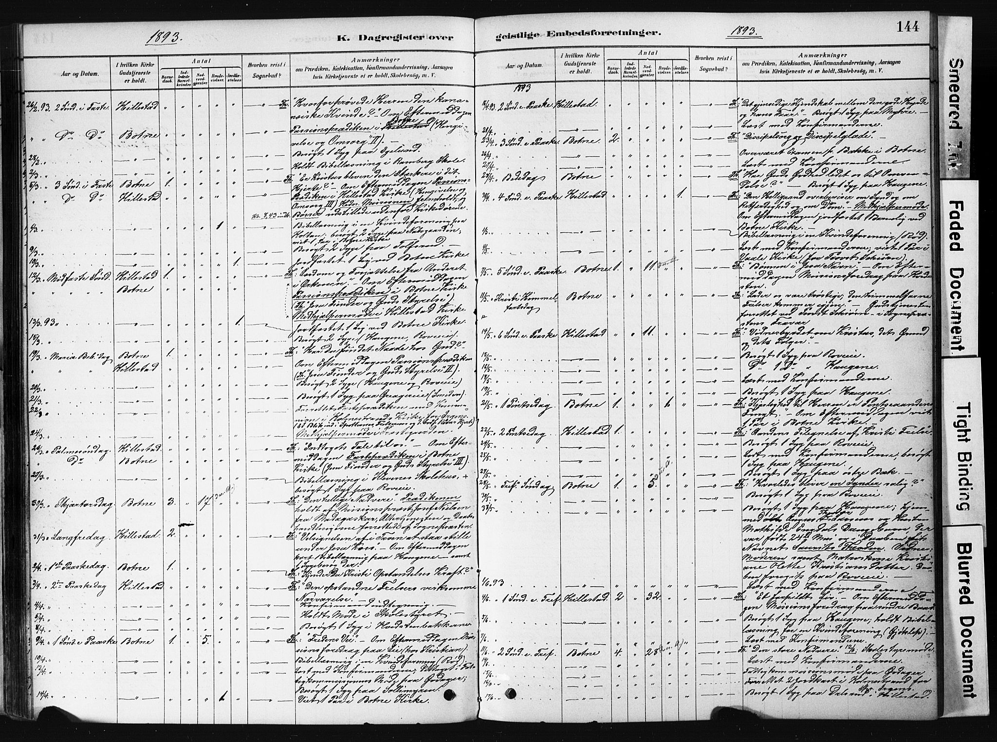 Botne kirkebøker, AV/SAKO-A-340/F/Fb/L0001: Parish register (official) no. II 1, 1878-1902, p. 144