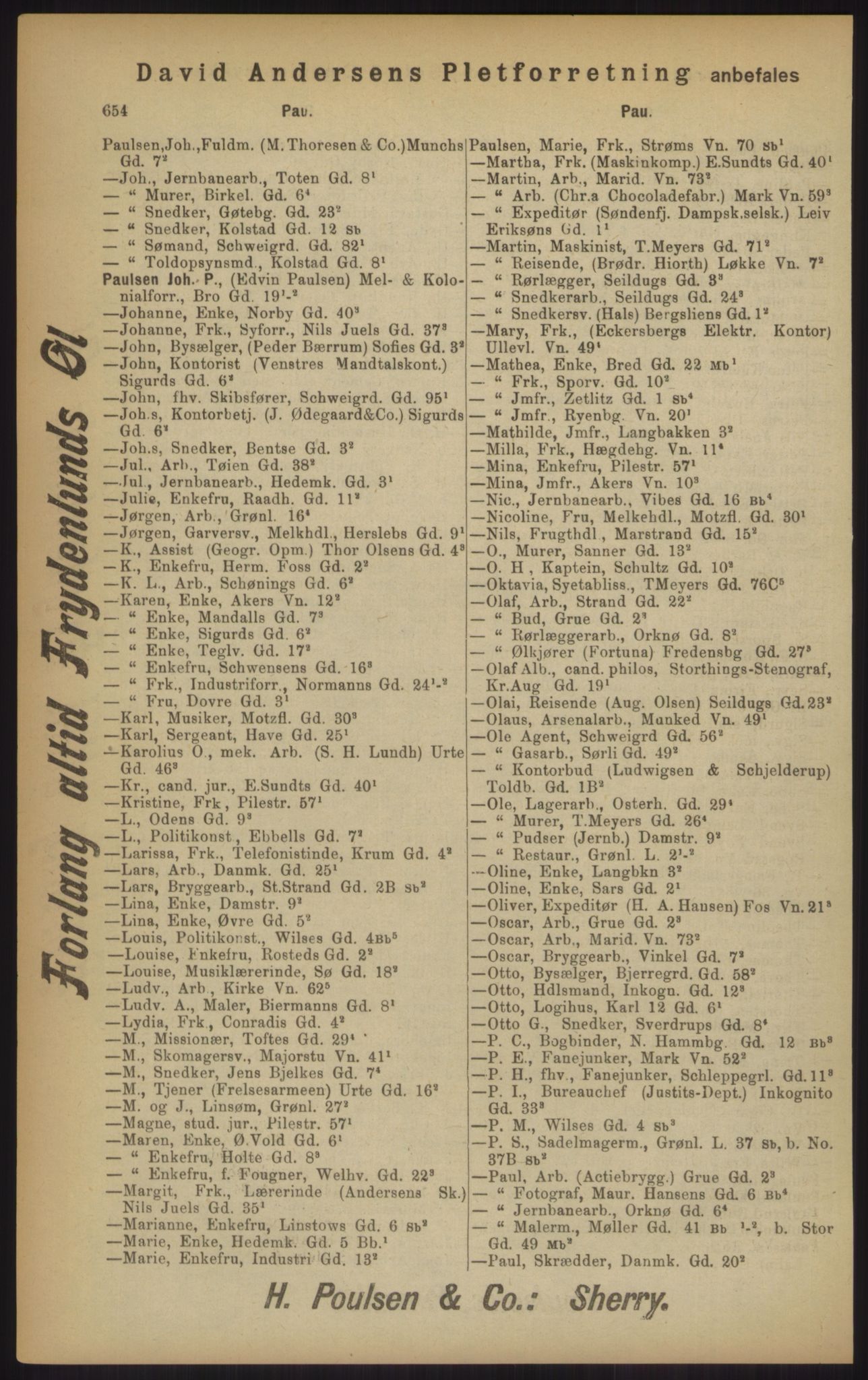 Kristiania/Oslo adressebok, PUBL/-, 1902, p. 654