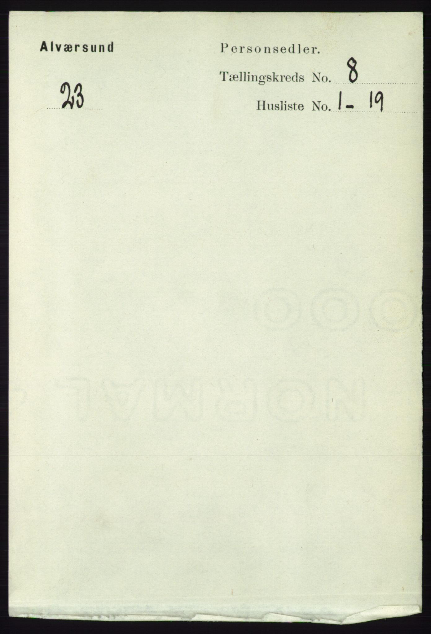 RA, 1891 census for 1257 Alversund, 1891, p. 2768
