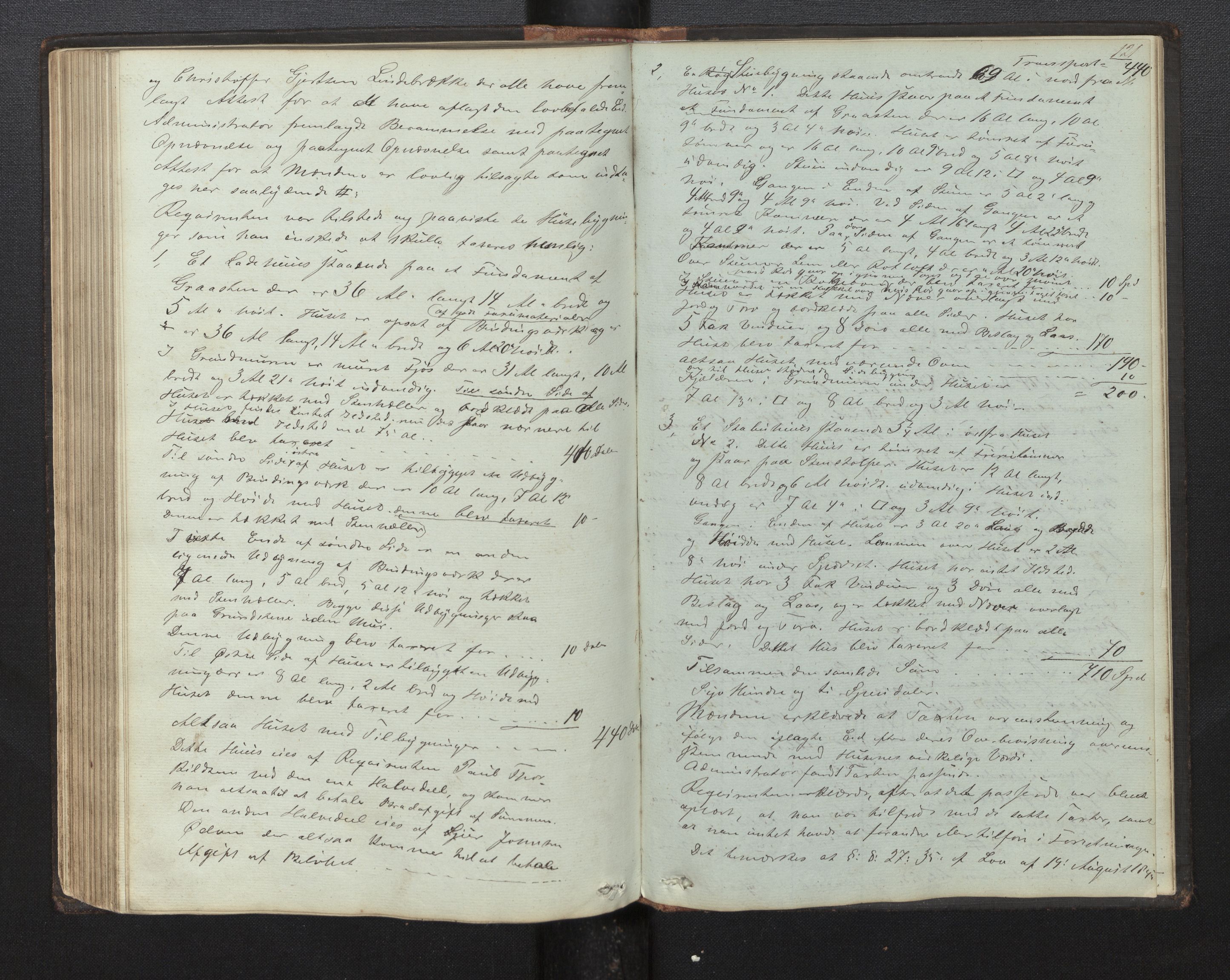 Lensmannen i Ulvik, AV/SAB-A-35601/0012/L0001a: Branntakstprotokoll, 1845-1865, p. 120b-121a