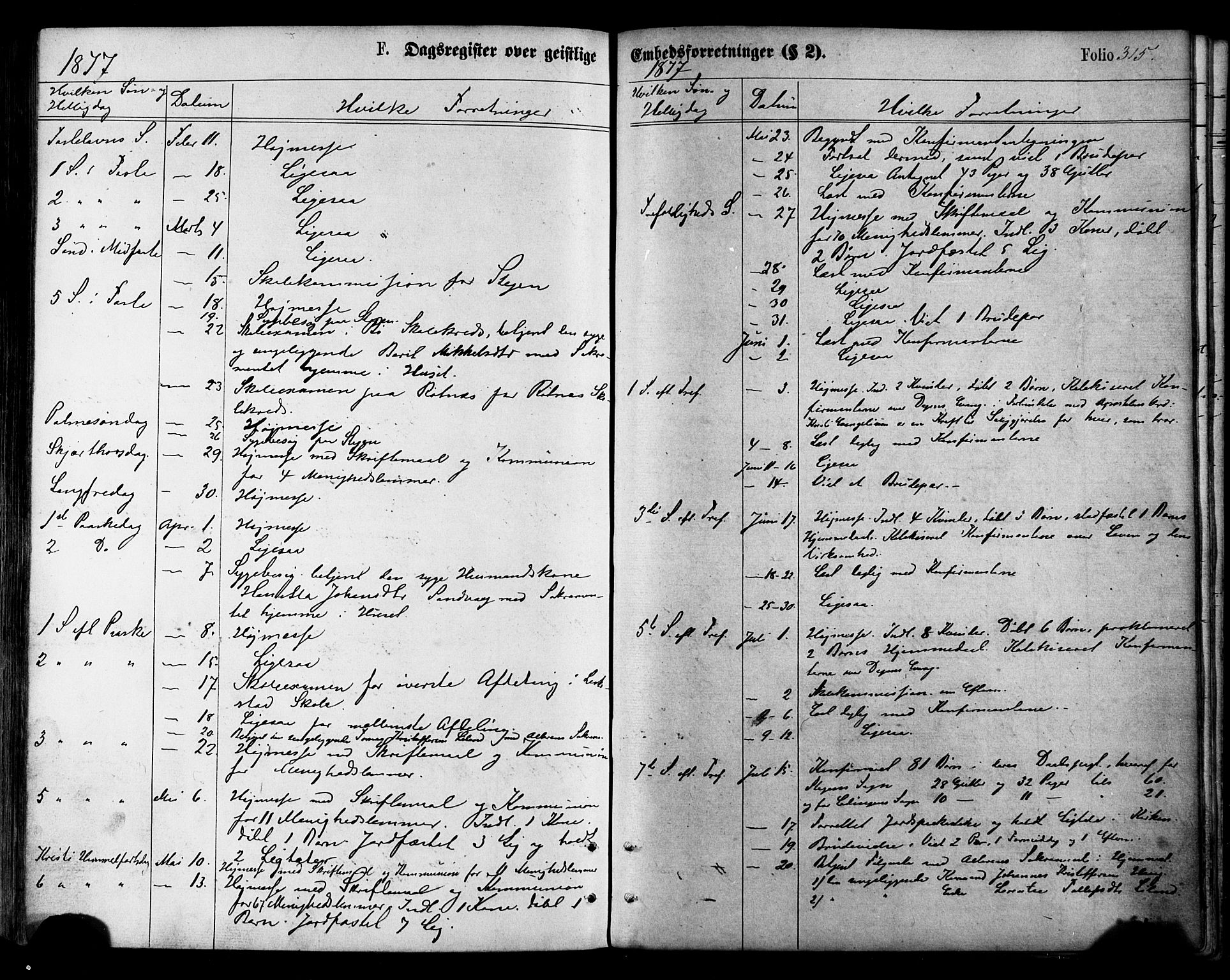 Ministerialprotokoller, klokkerbøker og fødselsregistre - Nordland, SAT/A-1459/855/L0802: Parish register (official) no. 855A10, 1875-1886, p. 315