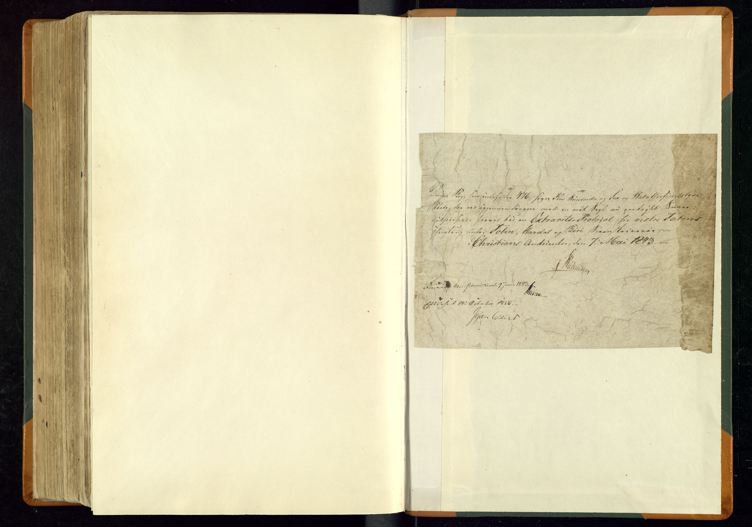 Toten tingrett, AV/SAH-TING-006/G/Gc/Gca/L0016: Ekstrarettsprotokoll - Vestre Toten, 1843-1861