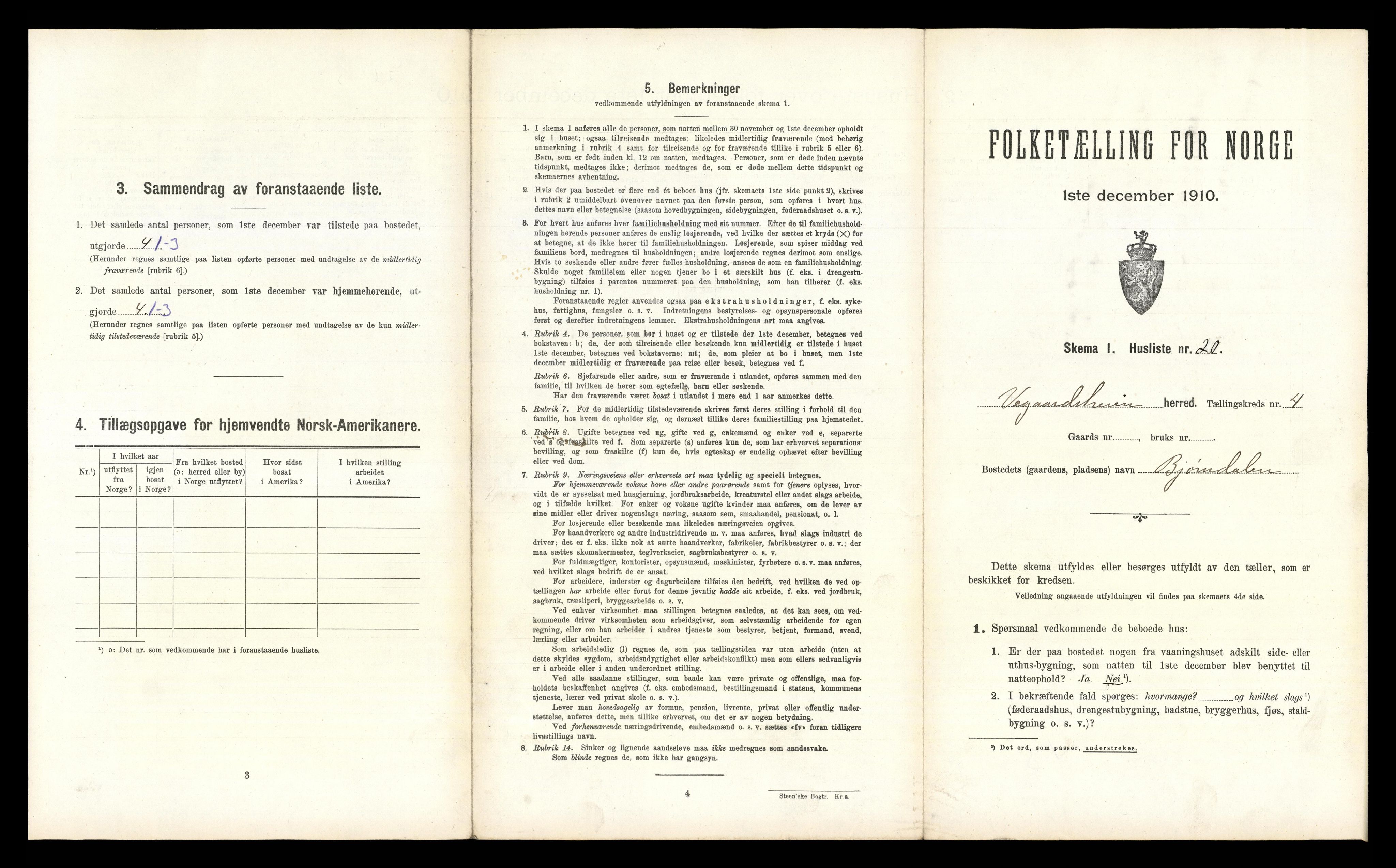 RA, 1910 census for Vegårshei, 1910, p. 192