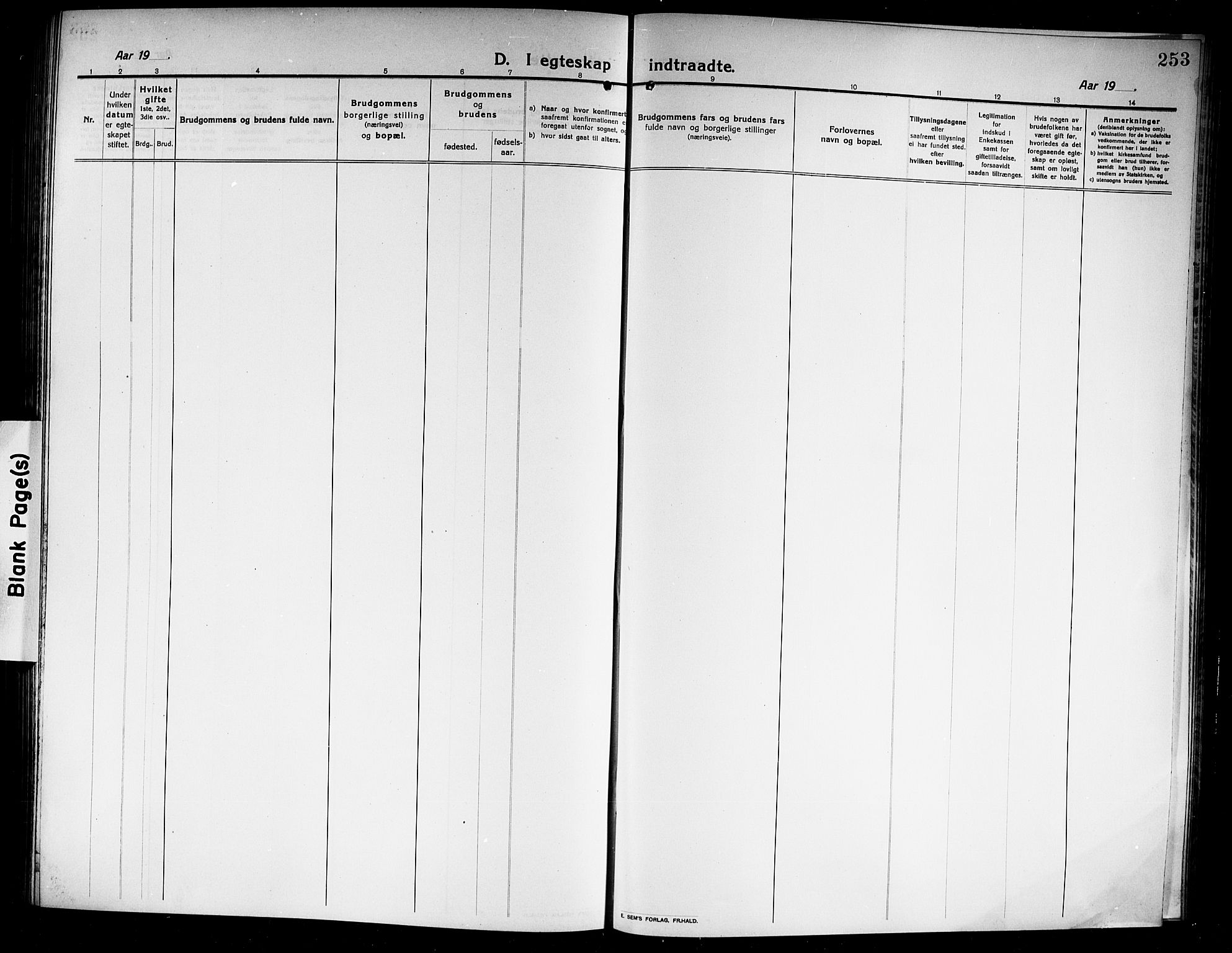 Norderhov kirkebøker, AV/SAKO-A-237/G/Ga/L0009: Parish register (copy) no. I 9, 1913-1920, p. 253