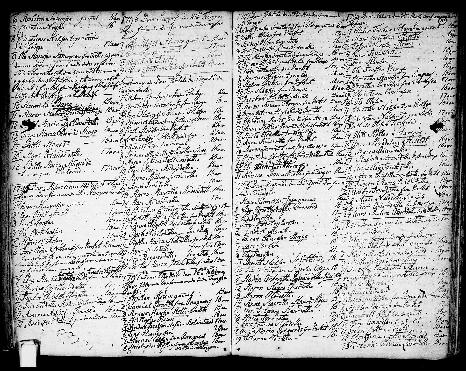 Strømsø kirkebøker, SAKO/A-246/F/Fb/L0002: Parish register (official) no. II 2, 1739-1814, p. 111