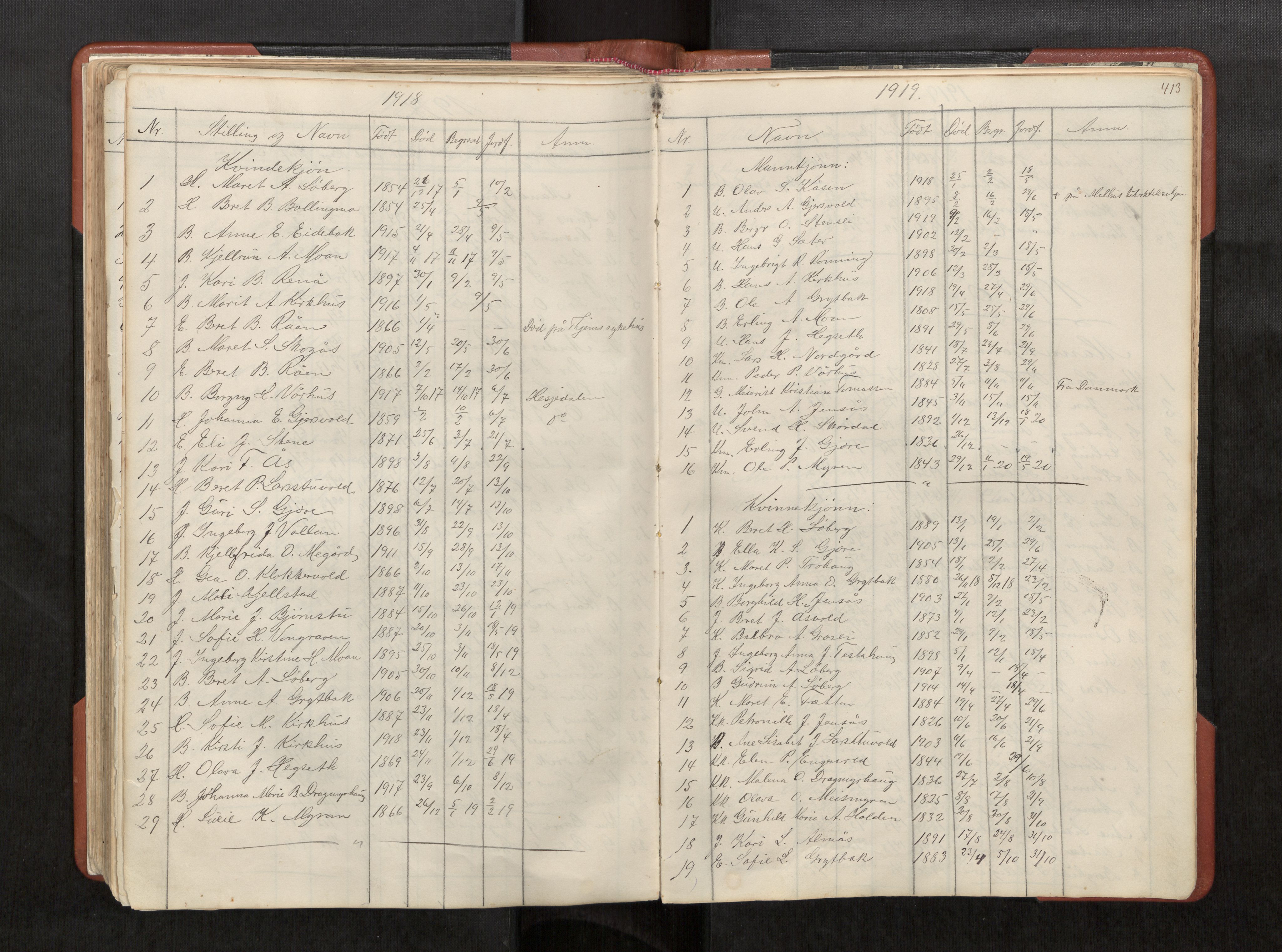 Ministerialprotokoller, klokkerbøker og fødselsregistre - Sør-Trøndelag, SAT/A-1456/686/L0985: Parish register (copy) no. 686C01, 1871-1933, p. 413