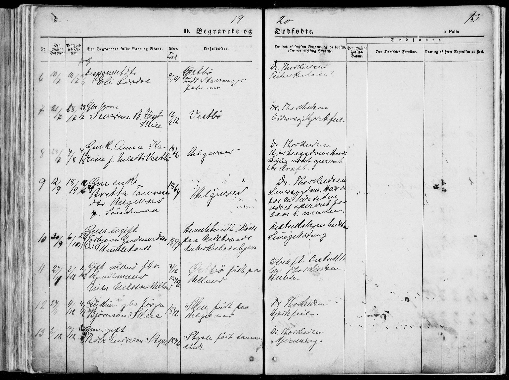 Vikedal sokneprestkontor, SAST/A-101840/01/V: Parish register (copy) no. B 10, 1864-1926, p. 153