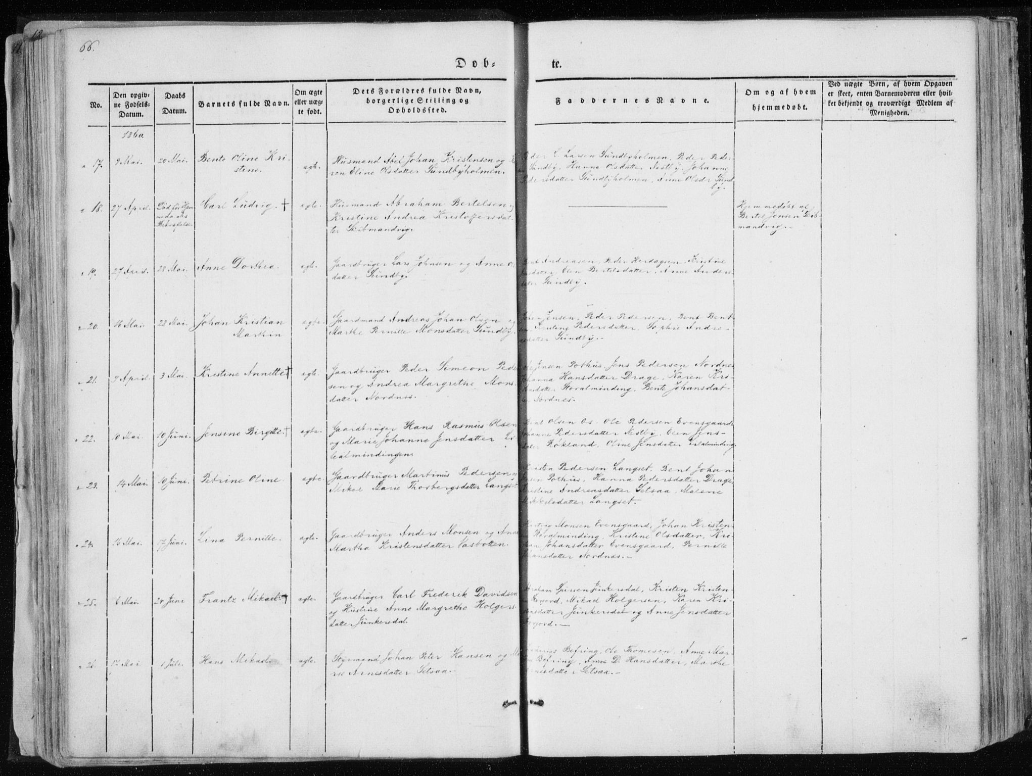 Ministerialprotokoller, klokkerbøker og fødselsregistre - Nordland, AV/SAT-A-1459/847/L0666: Parish register (official) no. 847A06, 1842-1871, p. 66