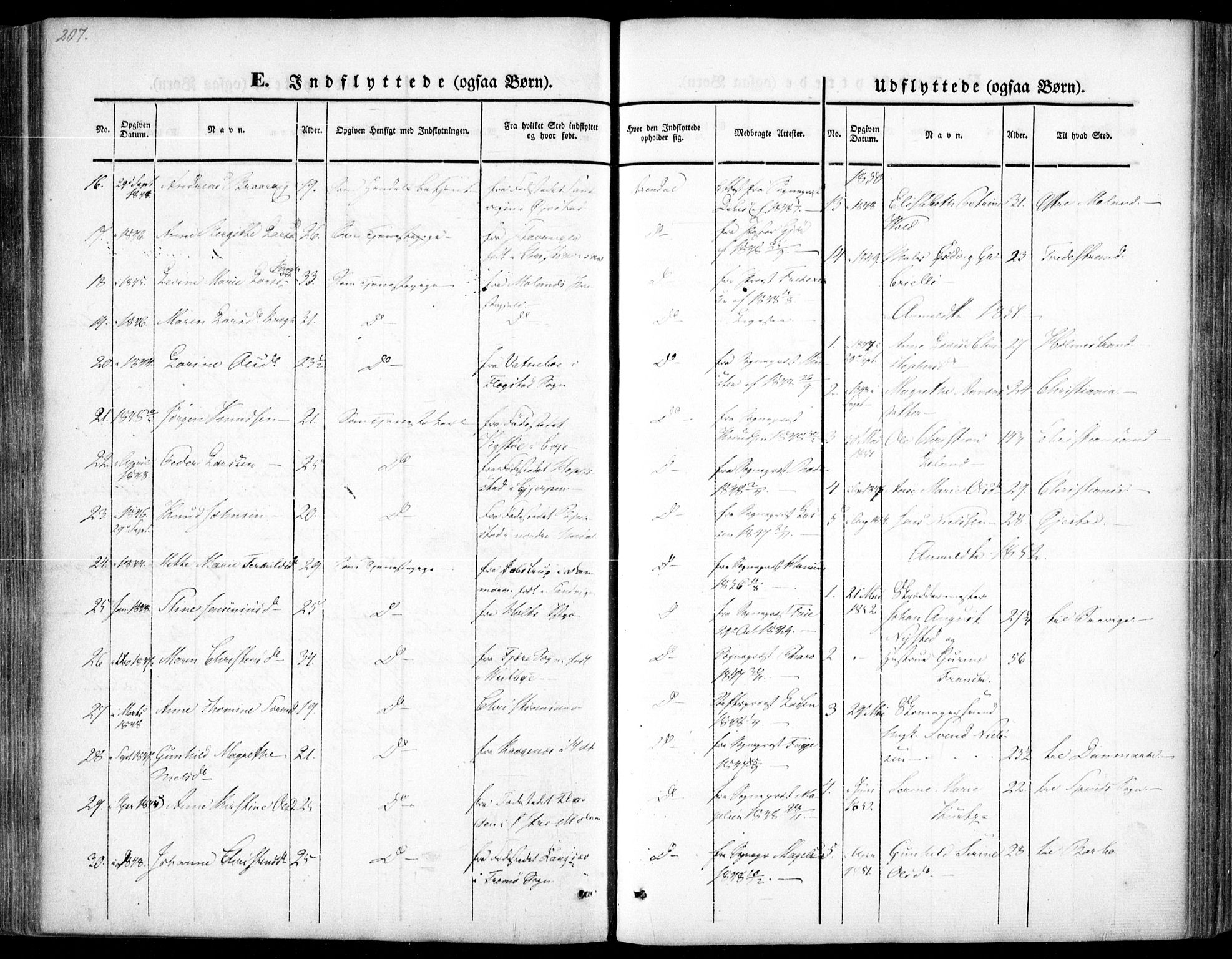 Arendal sokneprestkontor, Trefoldighet, SAK/1111-0040/F/Fa/L0005: Parish register (official) no. A 5, 1838-1854, p. 307