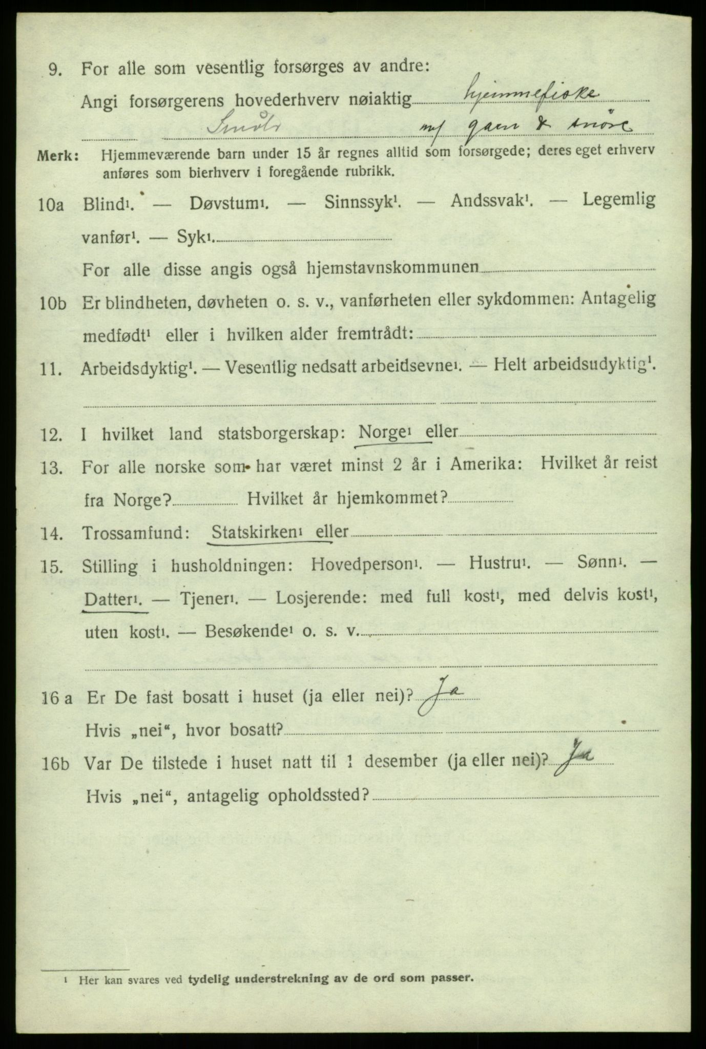 SAB, 1920 census for Herdla, 1920, p. 7538