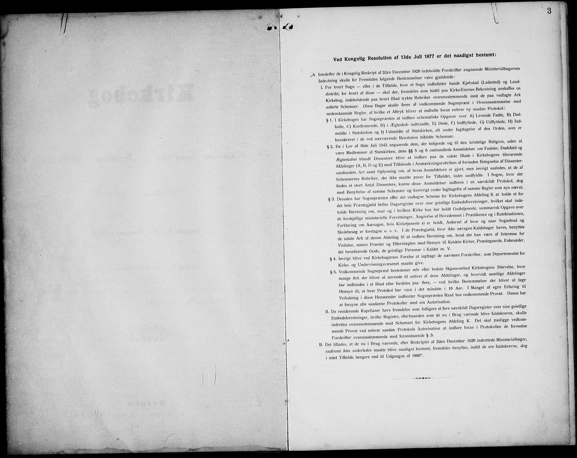 Sokndal sokneprestkontor, AV/SAST-A-101808: Parish register (copy) no. B 7, 1904-1935, p. 3