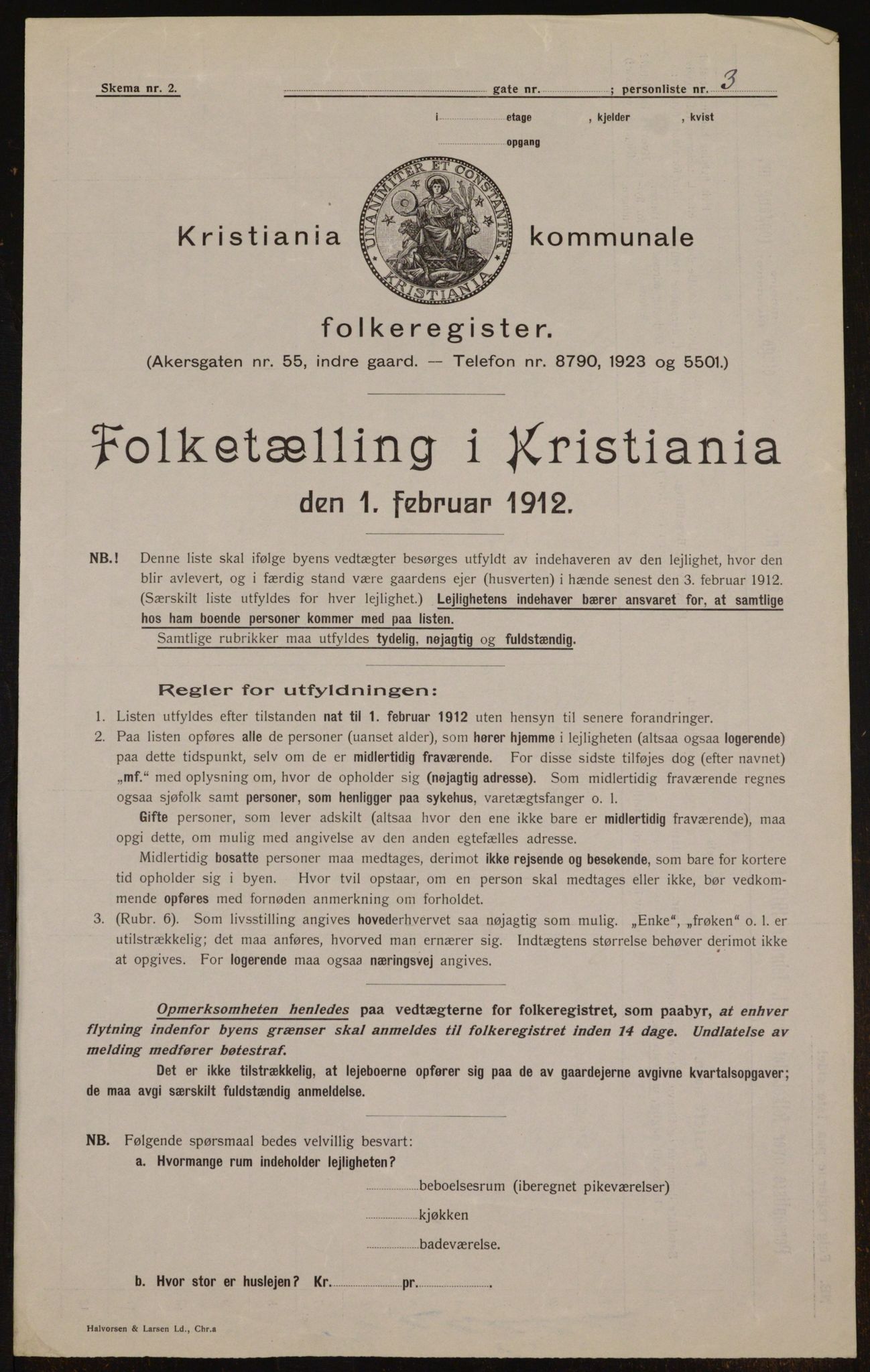 OBA, Municipal Census 1912 for Kristiania, 1912, p. 86898